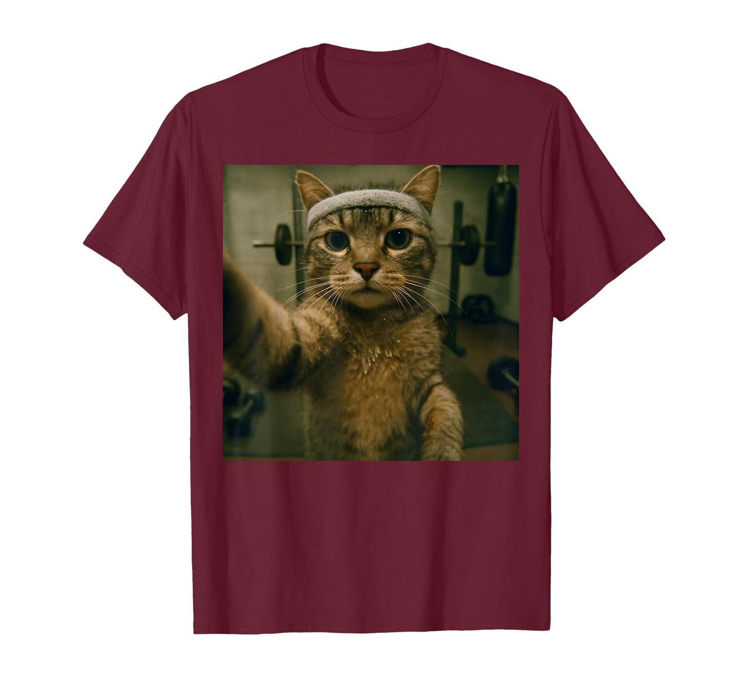 Funny Cat Gym Workout T-Shirt