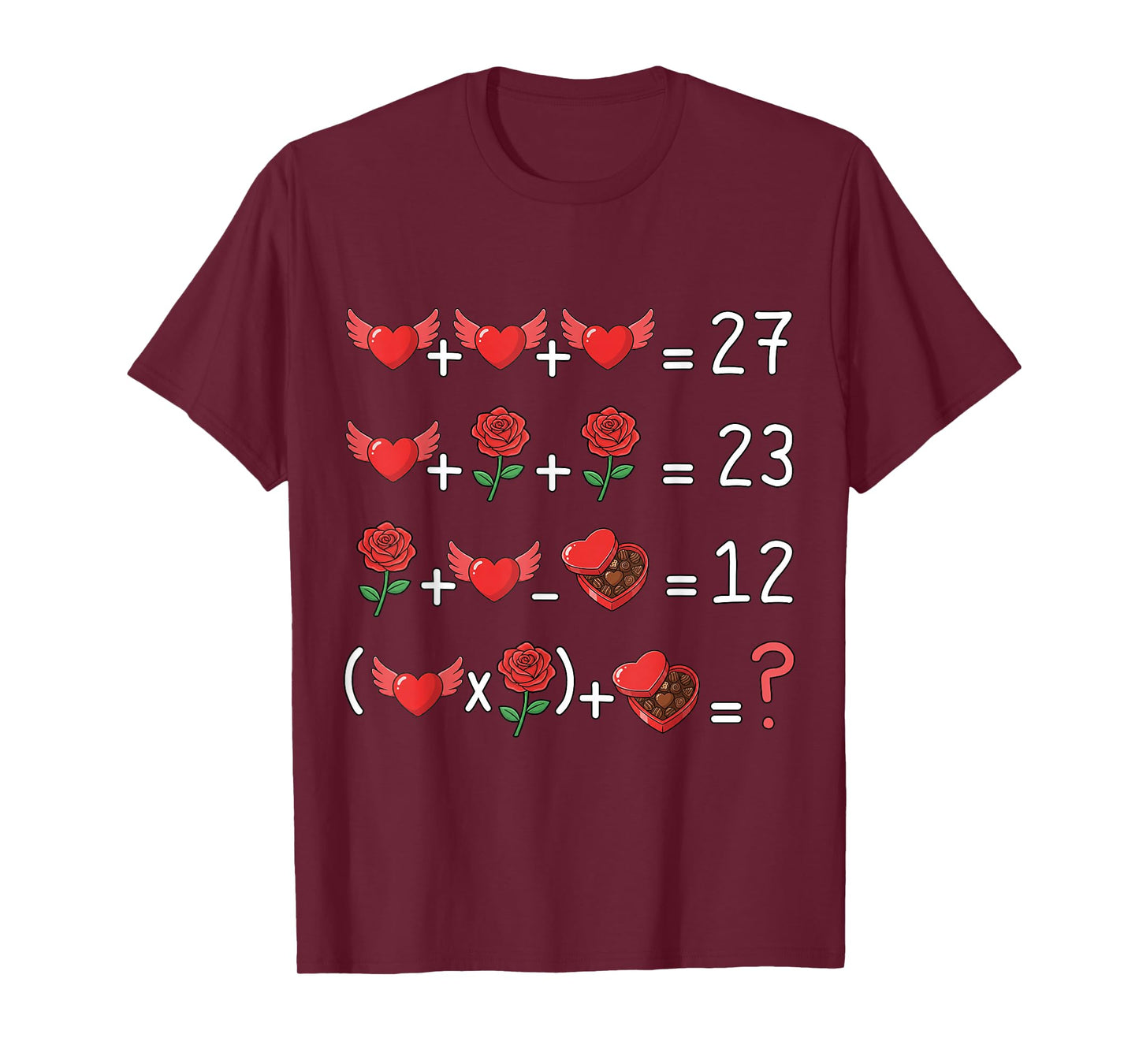 Funny 67 Math Teacher Valentine Math Teacher Women Six Seven T-Shirt