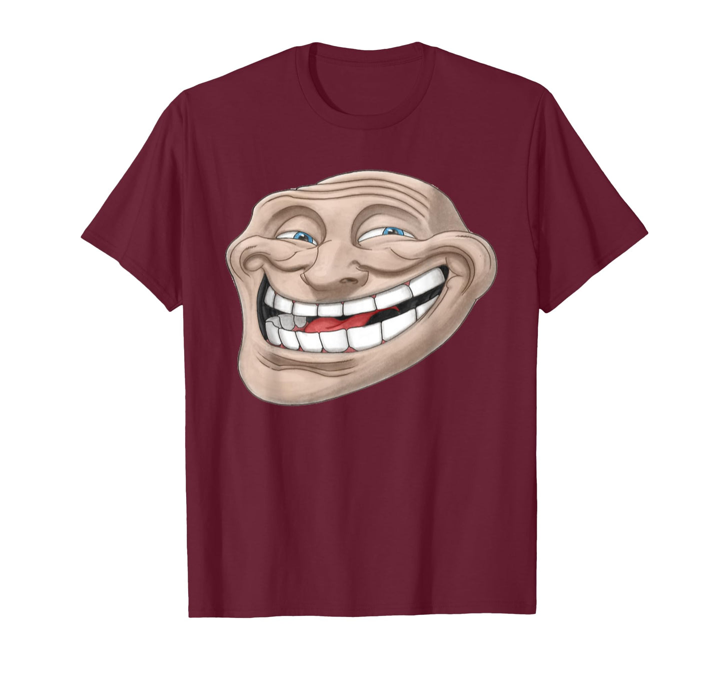 Epic Troll Face T-Shirt | Realistic Design Dank Meme Tee T-Shirt