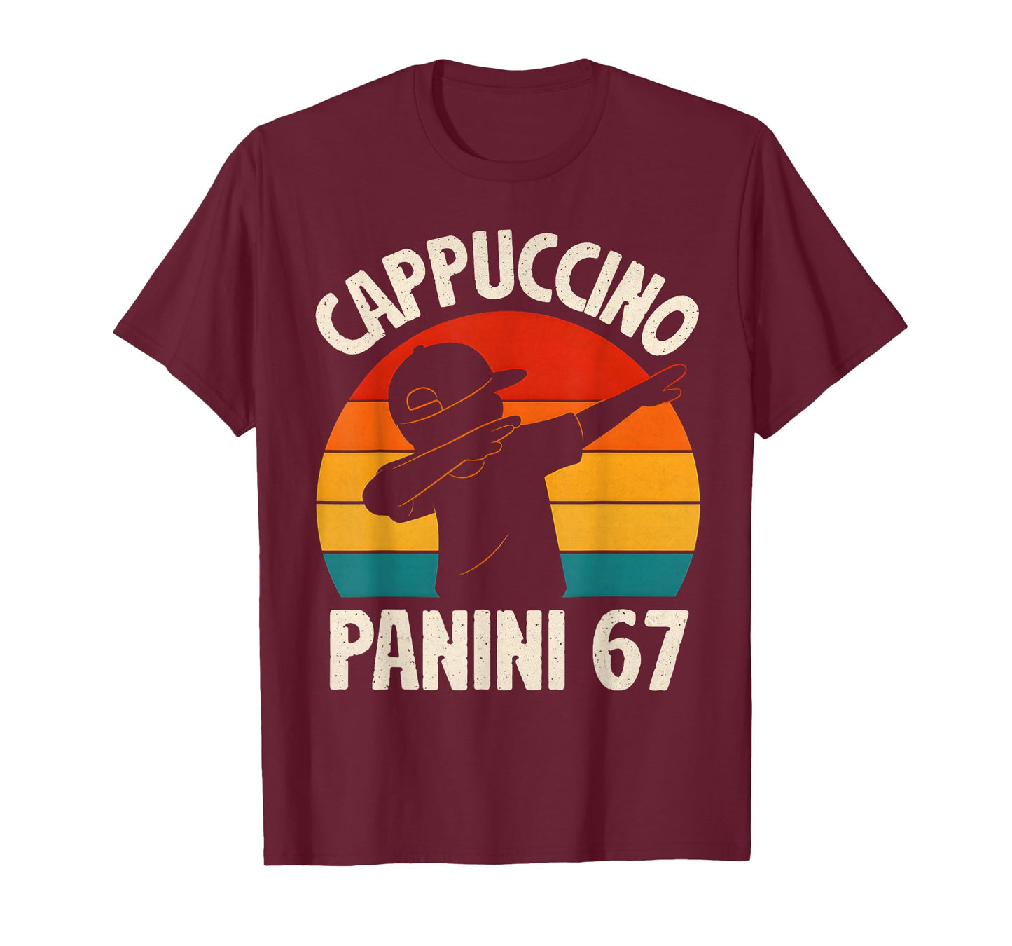 6 7 Italian Brainrot Panini Cappuccino 67 Meme Boys Funny T-Shirt