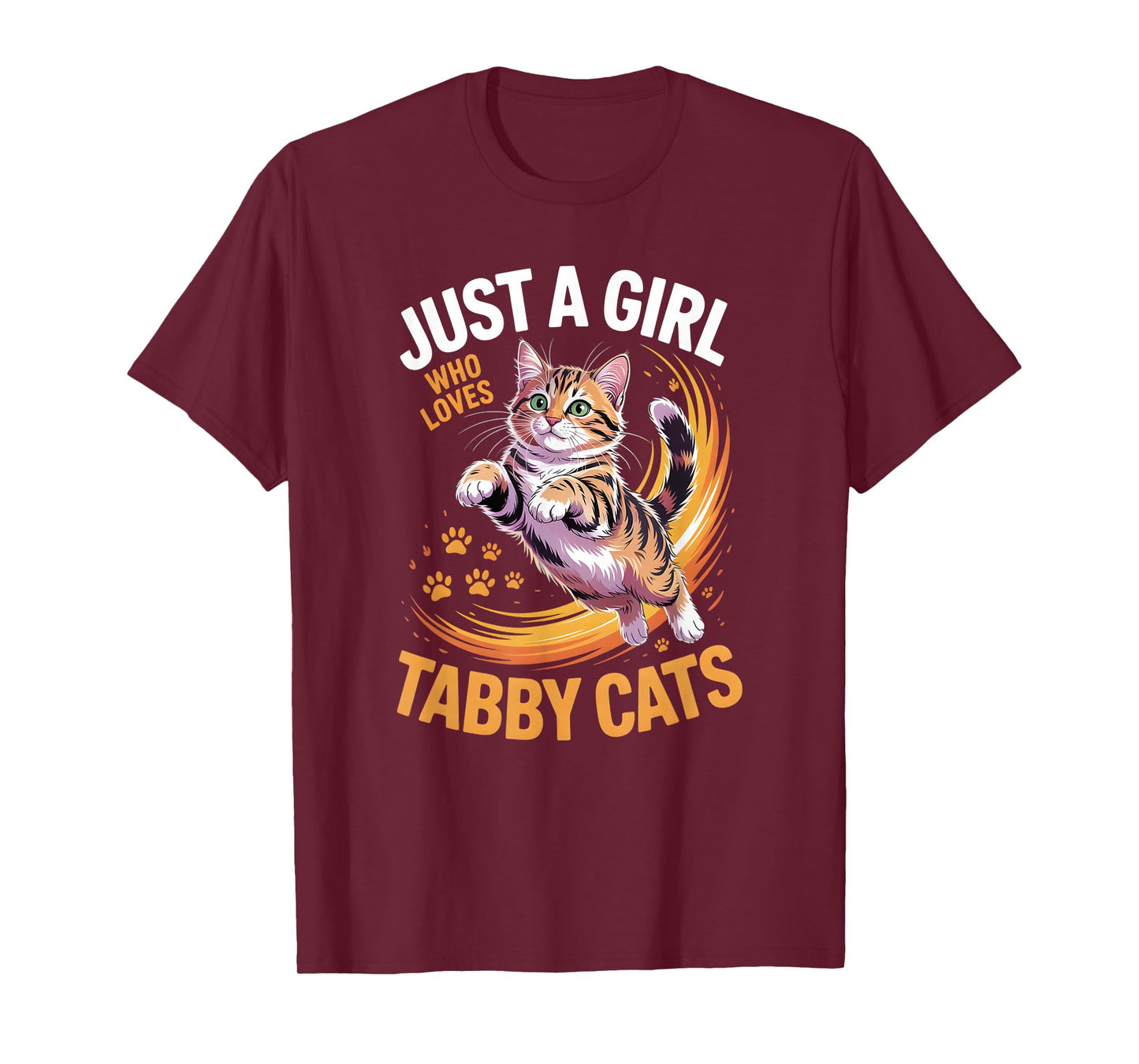 Girls Tabby Cat T-Shirt
