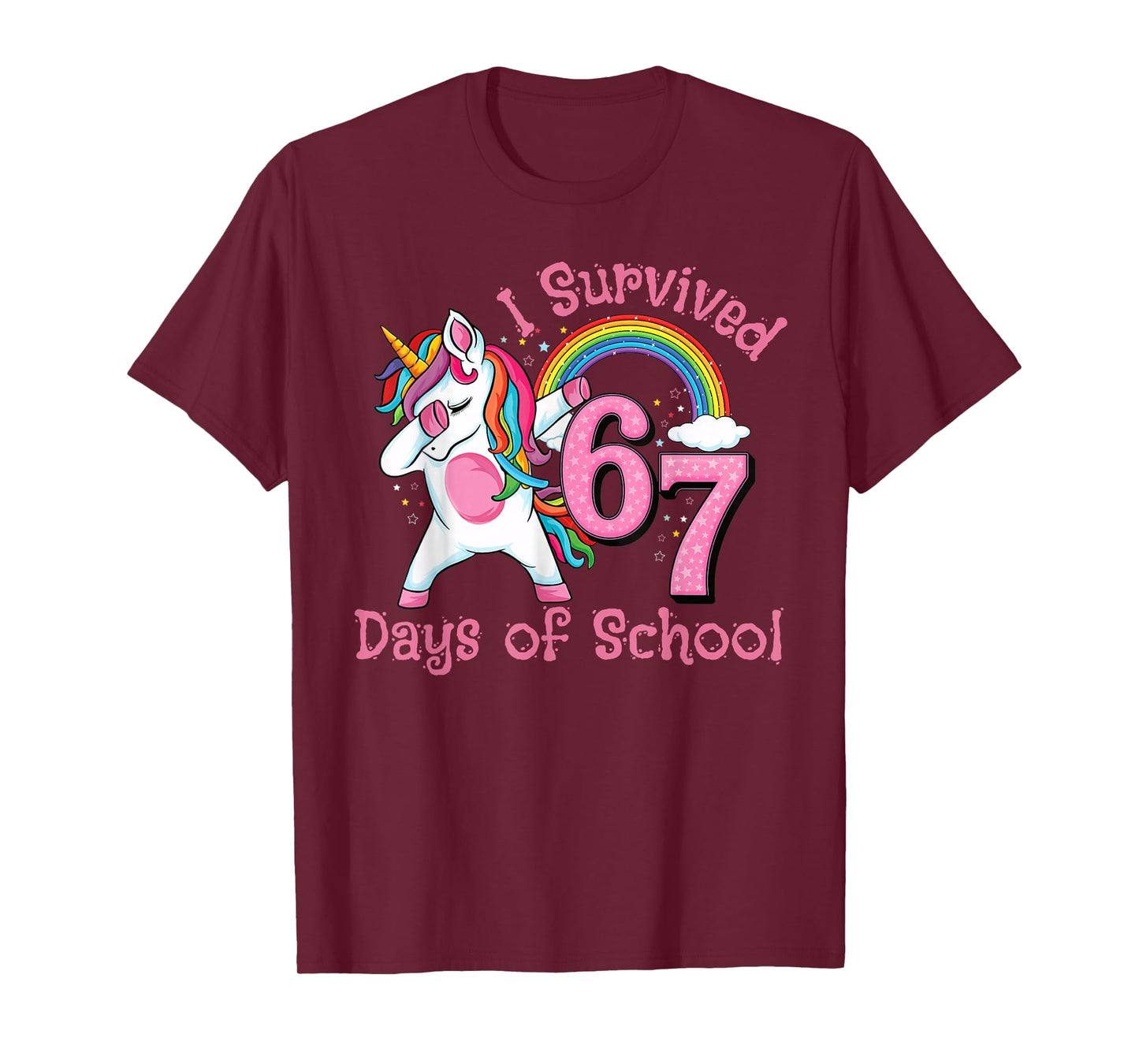 I Survived 67 Days of School Funny Six Seven 6 7 Meme T-Shirt