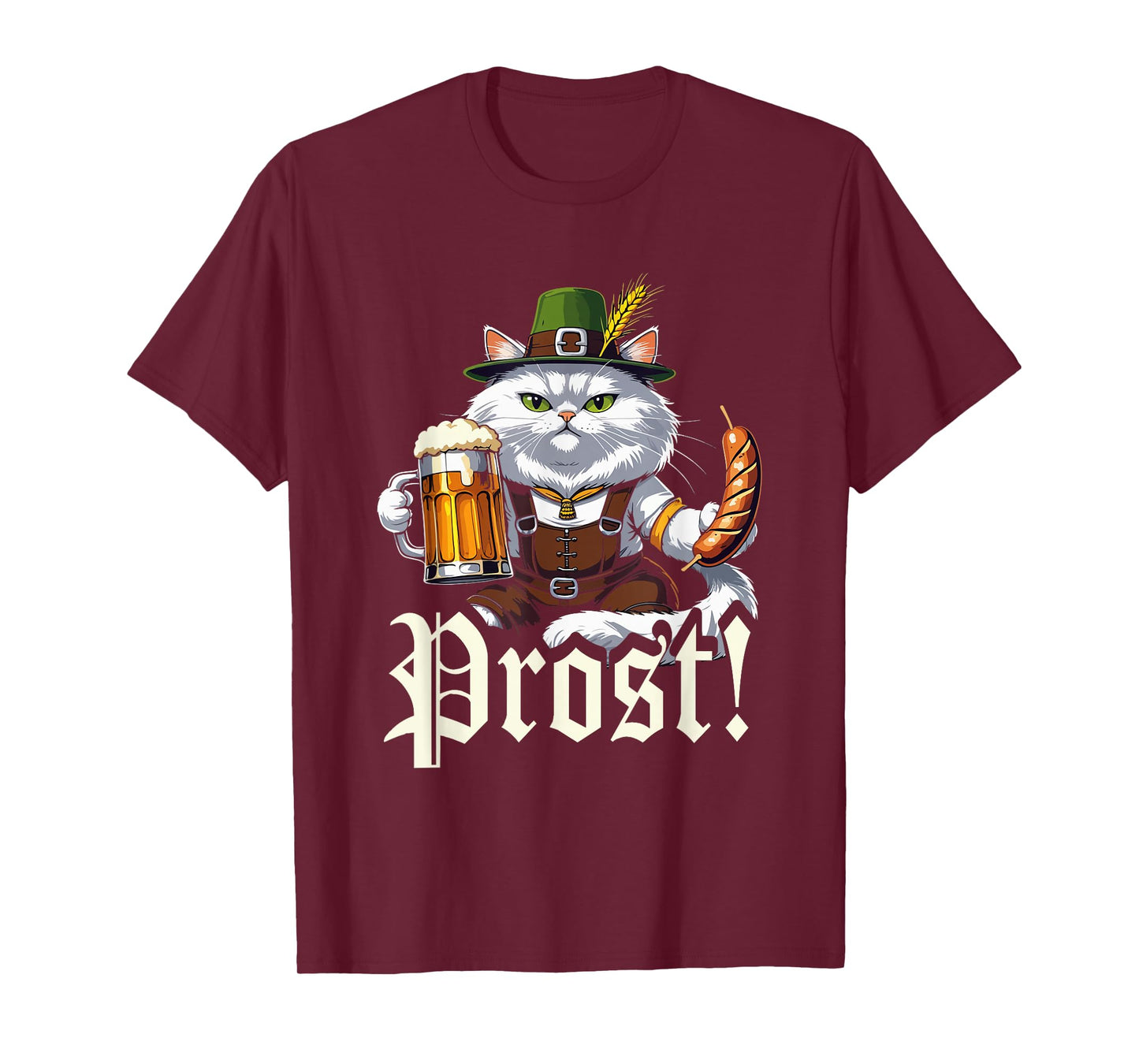 German Culture Oktoberfest Costume October Fest Cat T-Shirt