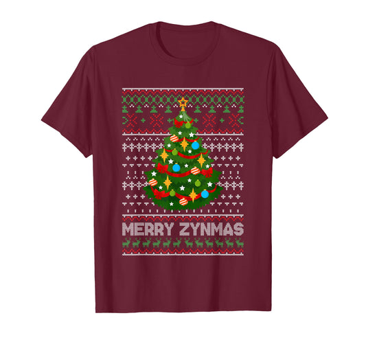 Merry Zynmas Christmas Tree T-Shirt
