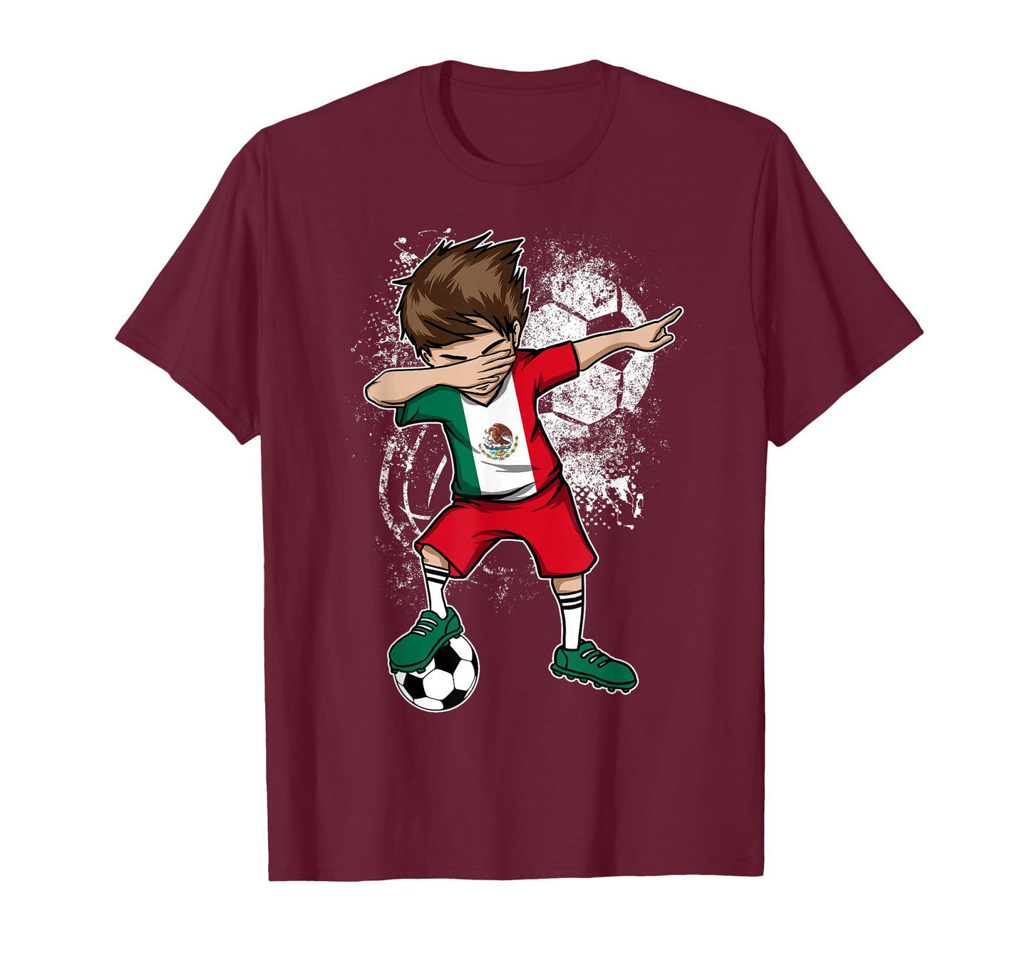 Dabbing Boy Mexico Soccer Shirt Jersey Mexican Football Tee T-Shirt