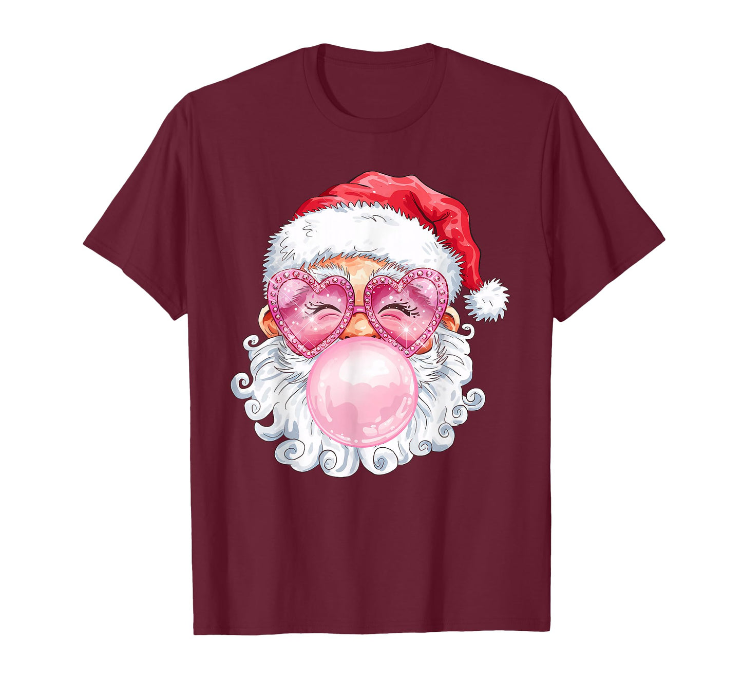 Vintage Groovy Santa Claus Christmas Vibes Womens Kids Girls T-Shirt