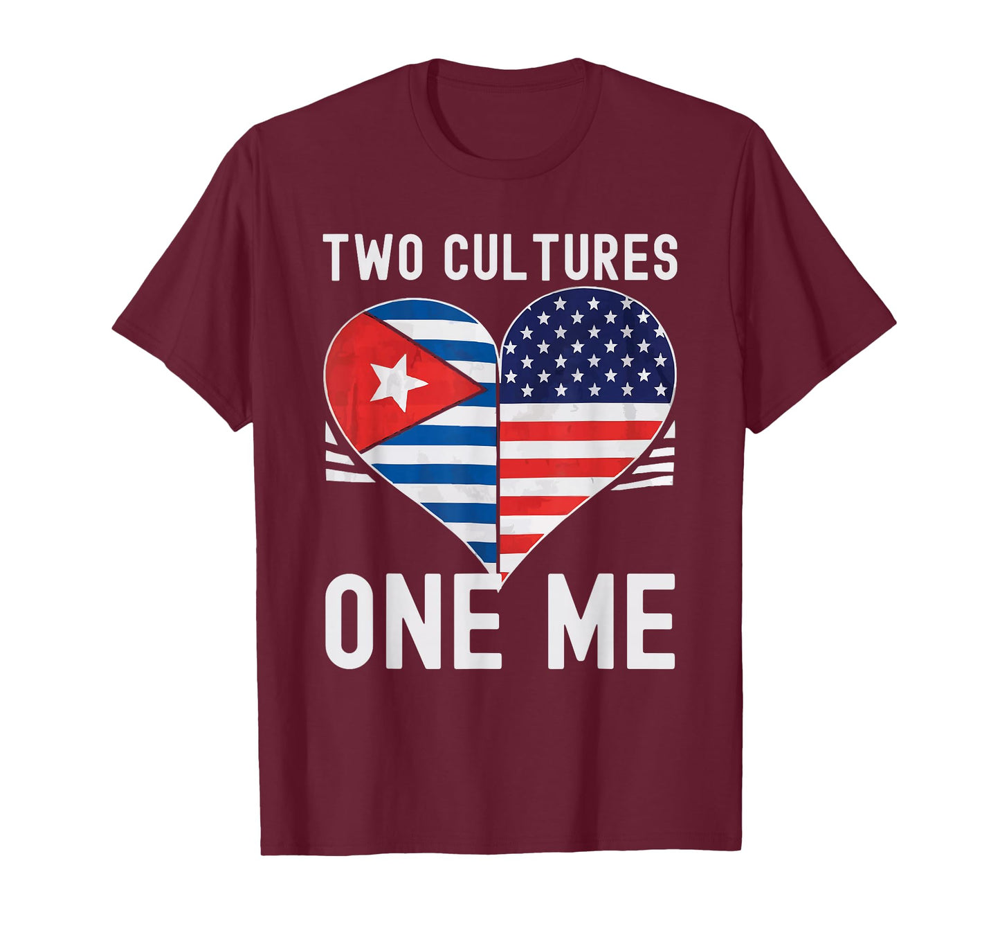 Half Cuban Half American USA Flag Cuba America T-Shirt