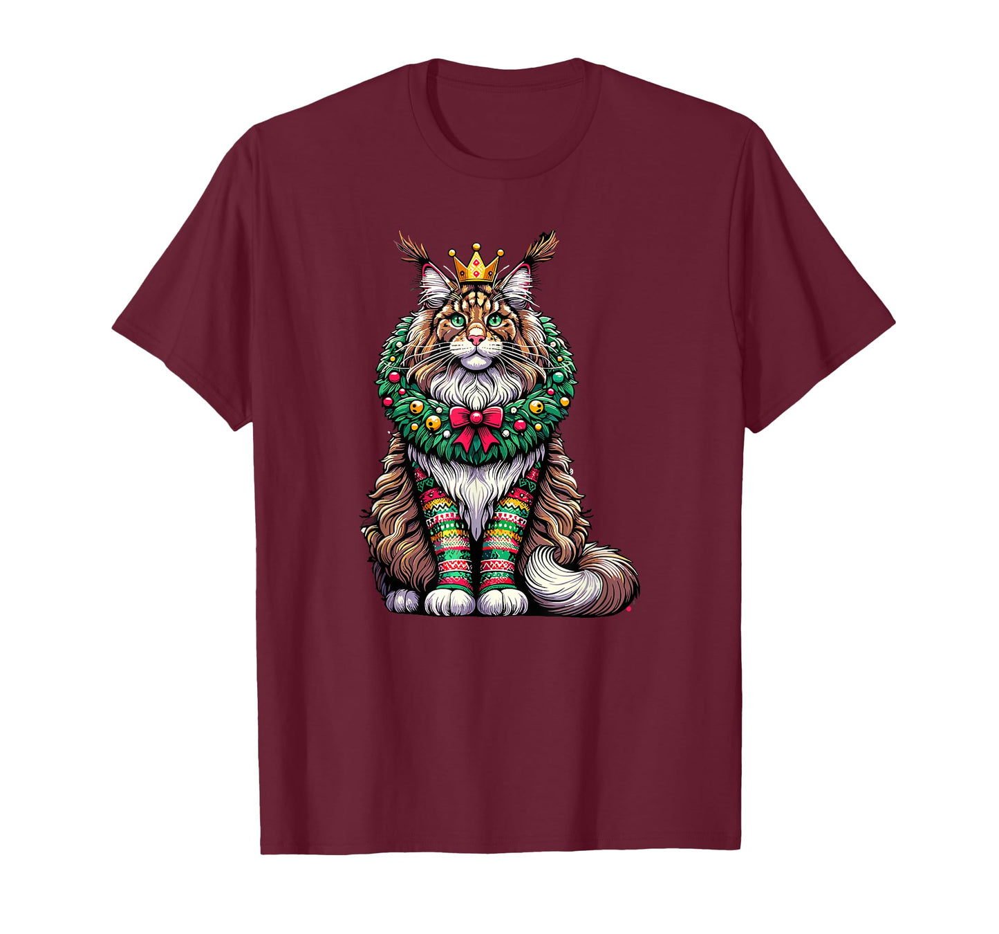 Christmas Maine Coon American Longhair T-Shirt