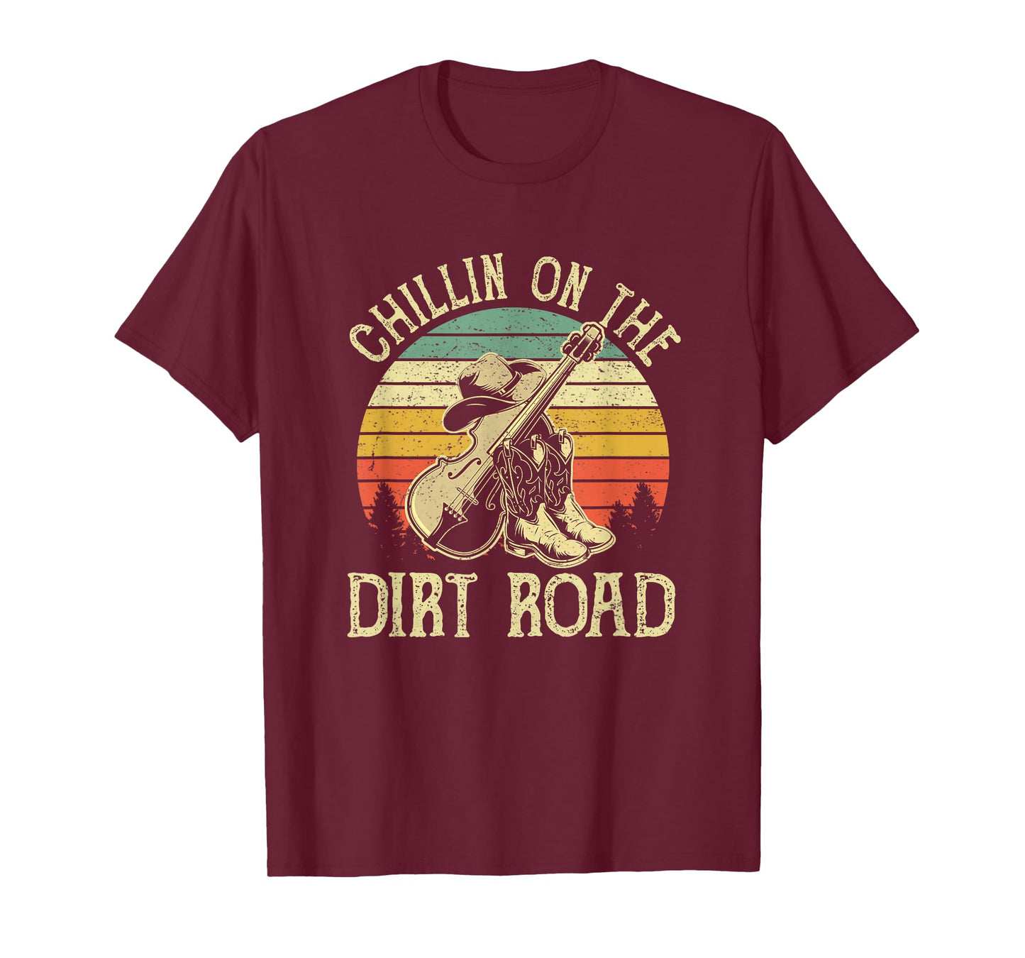 Chillin On The Dirt Road Western Life Rodeo Country Music T-Shirt