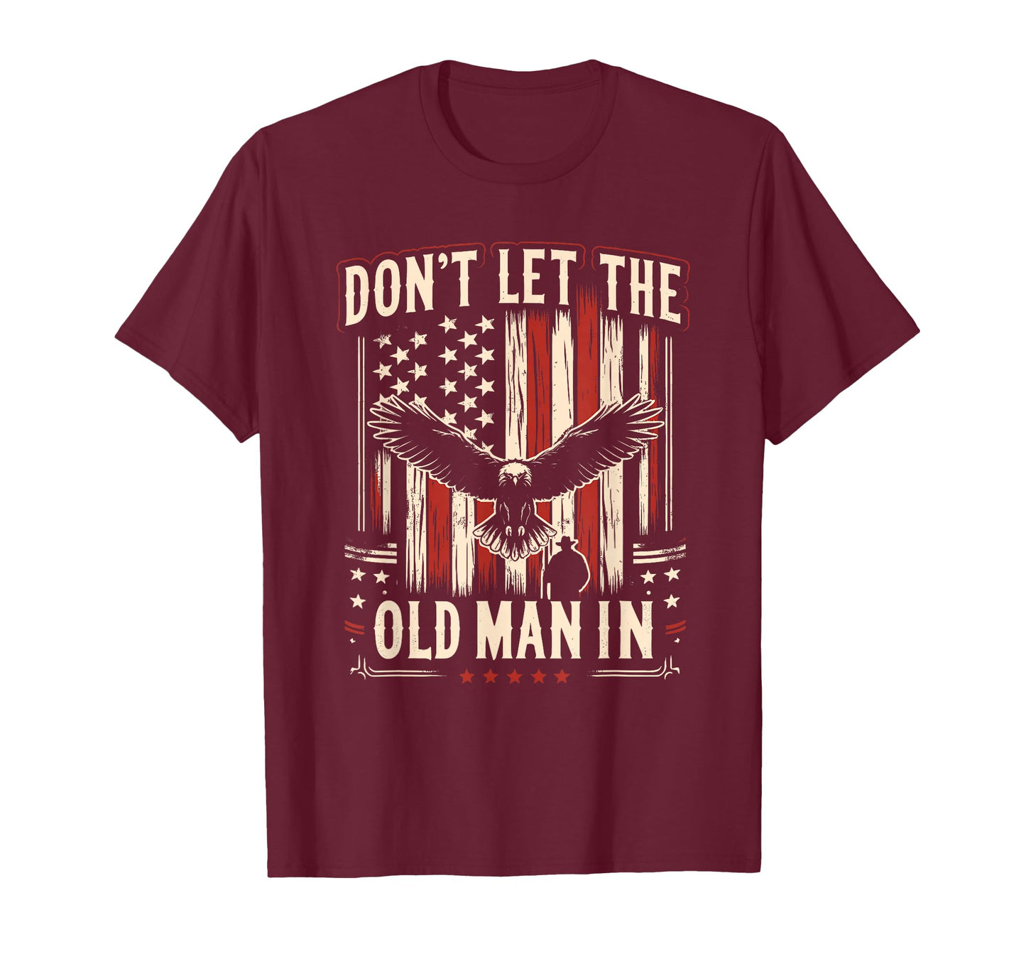 Don't Let Old Man Vintage American Flag T-Shirt
