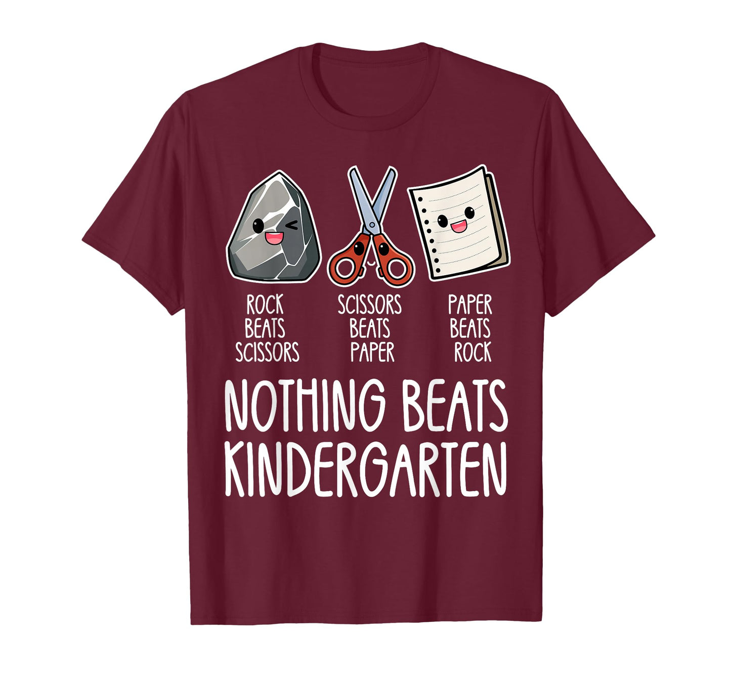 Nothing Beats Kindergarten Funny Back to School Kid Teacher T-Shirt