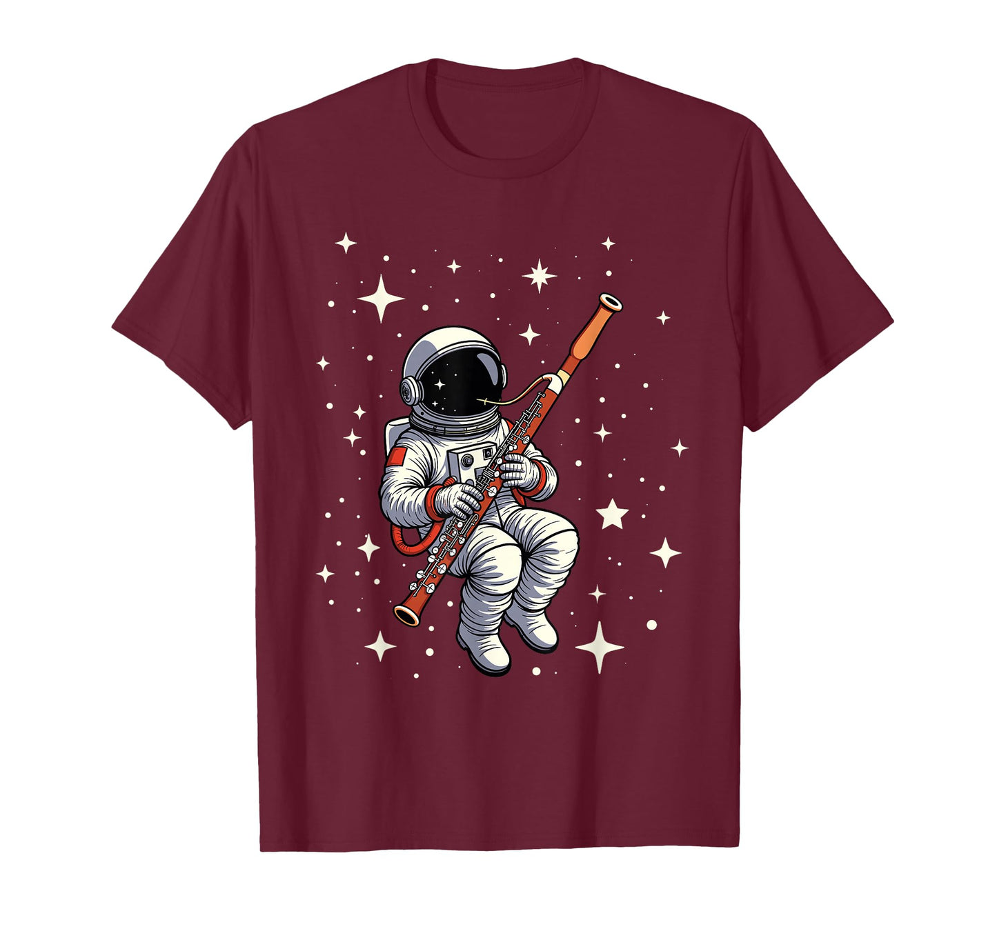 Astronaut Bassoon Player Music - Space Bassoonist T-Shirt