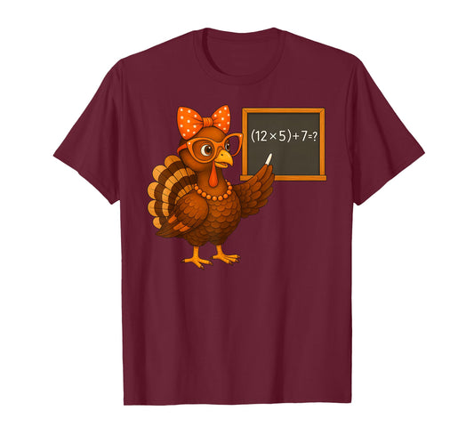 6 7 Six Seven Math Teacher Funny Six Seven 67 Meme Turkey T-Shirt