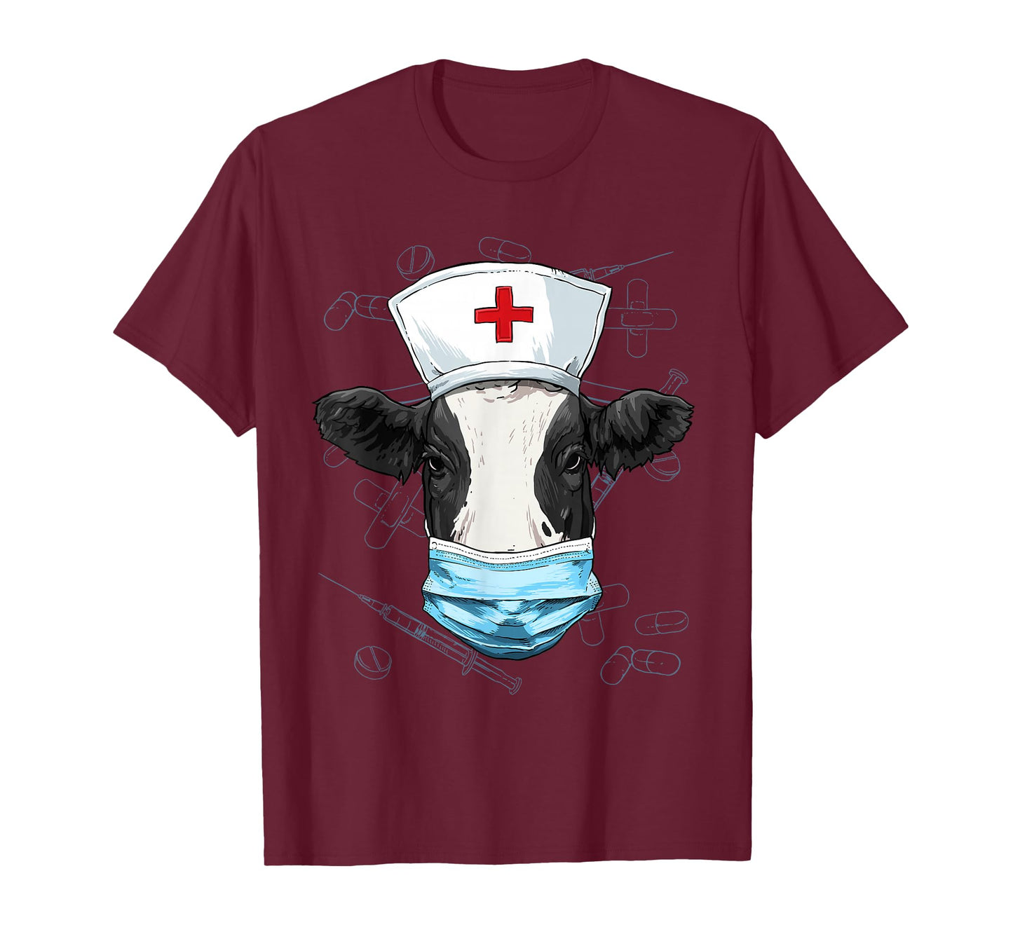 Cow Nurse Shirt Nursing Student Registered Nurse RN LPN CNA T-Shirt