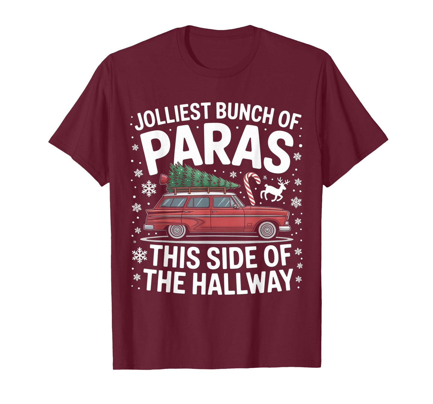 Jolliest Bunch of Paras This Side of The Hallway Christmas T-Shirt