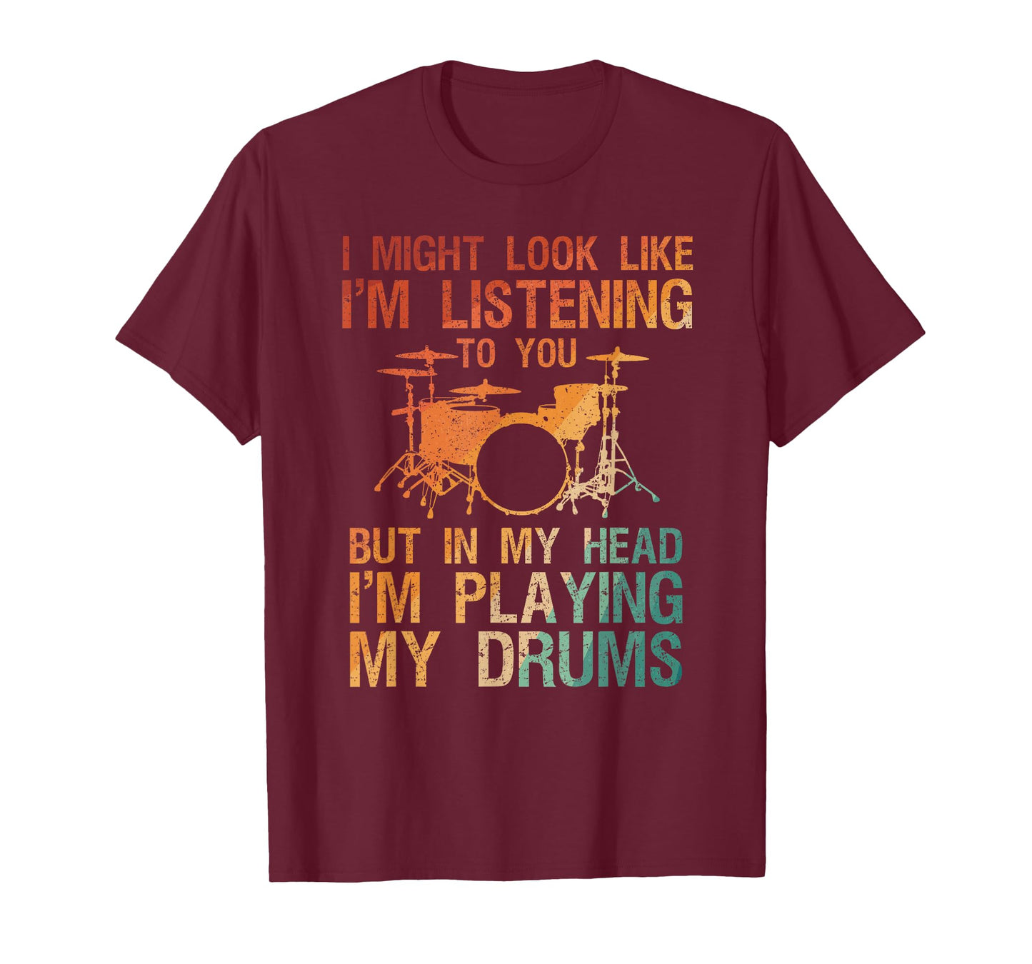 Funny Drummer Art for Men Women Drum Player Percussion Lover T-Shirt