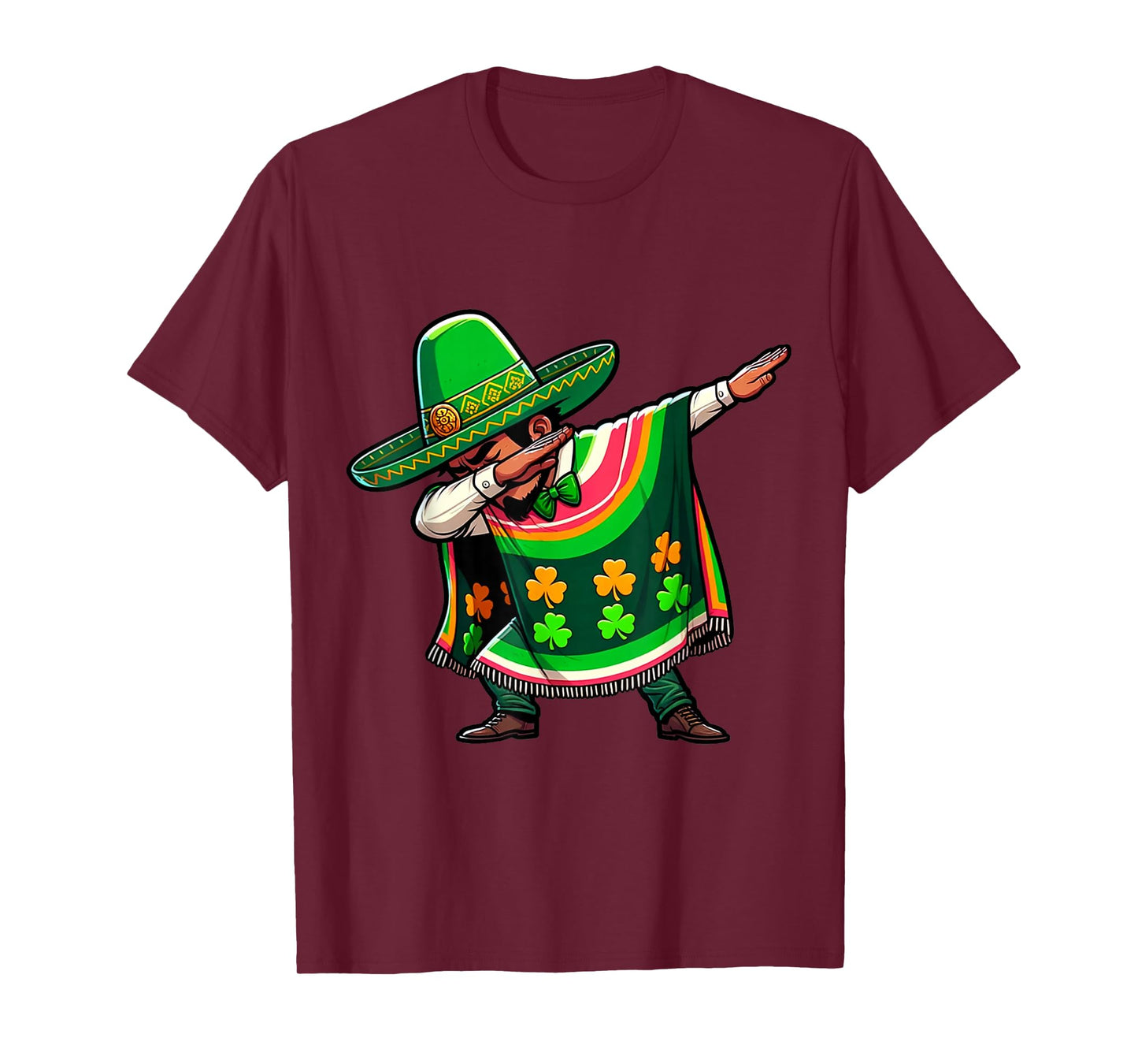 Mexican St Patricks Day 2026 Mexican Irish Dabbing T-Shirt