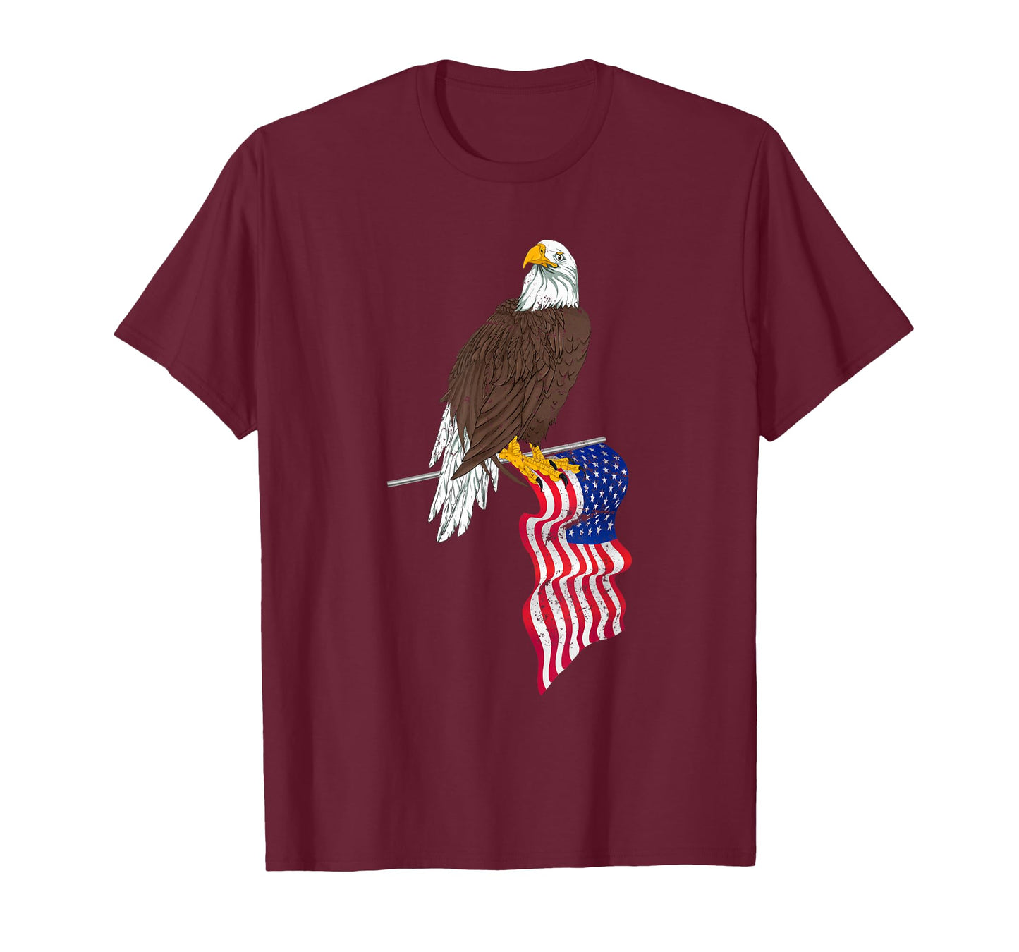 Patriotic US Flag Freedom United States American Bald Eagle T-Shirt