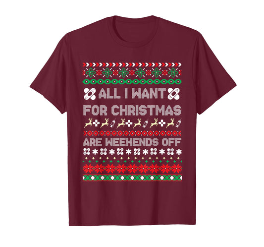Christmas Nurse Ugly Christmas Sweater T-Shirt