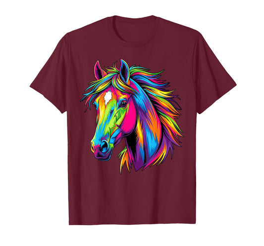 Colorful Pop Art Horse T-Shirt