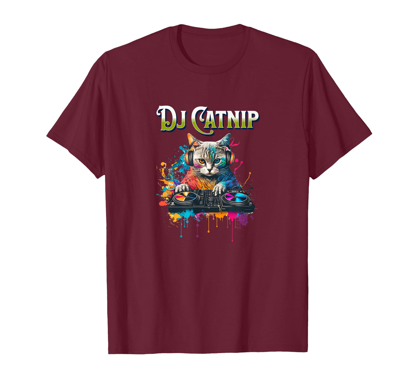 DJ Catnip - Funny Audio Wave House Music T-Shirt