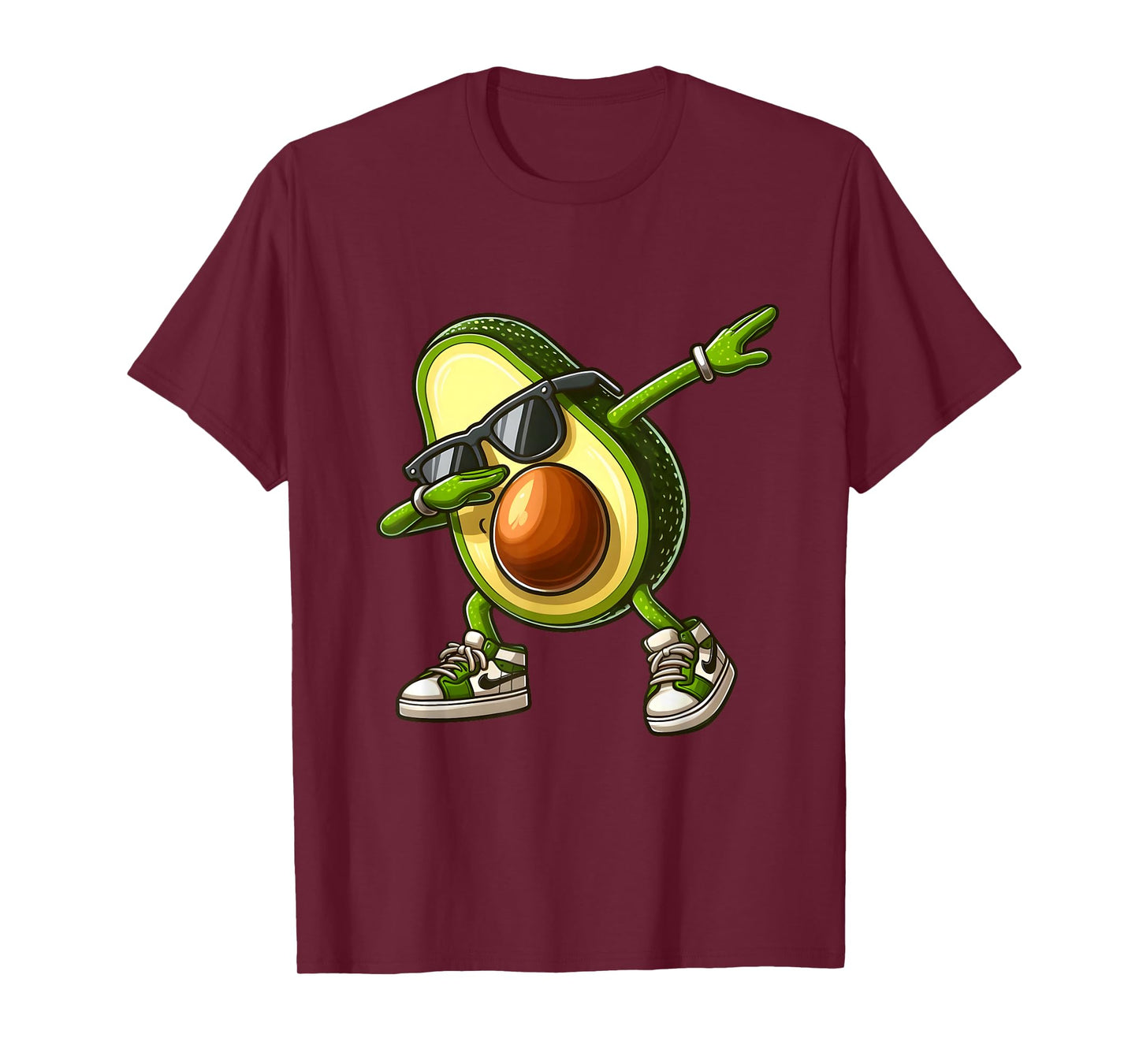 Funny Dabbing Avocado Vegan Food Lover Tee T-Shirt