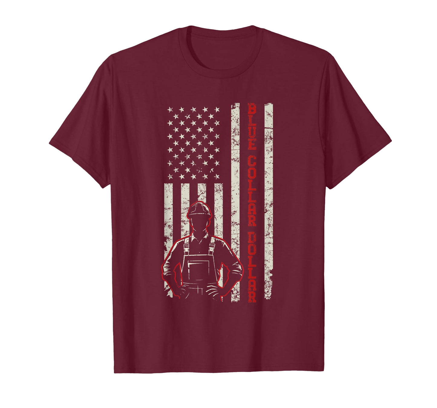 American Worker Labor Day Workwear Blue Collar Dollar T-Shirt