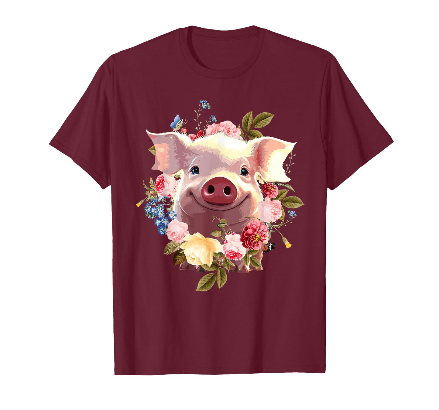 Cute Pig Lover Art For Women Girls Unique Piggy Pig Related T-Shirt