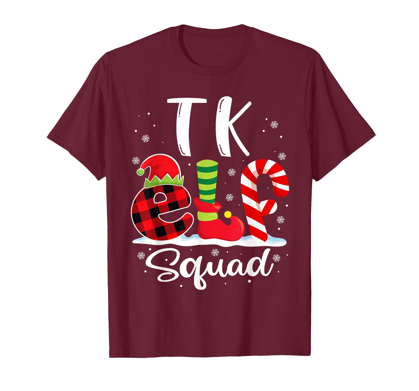 TK Elf Squad Christmas TK Teacher Matching T-Shirt