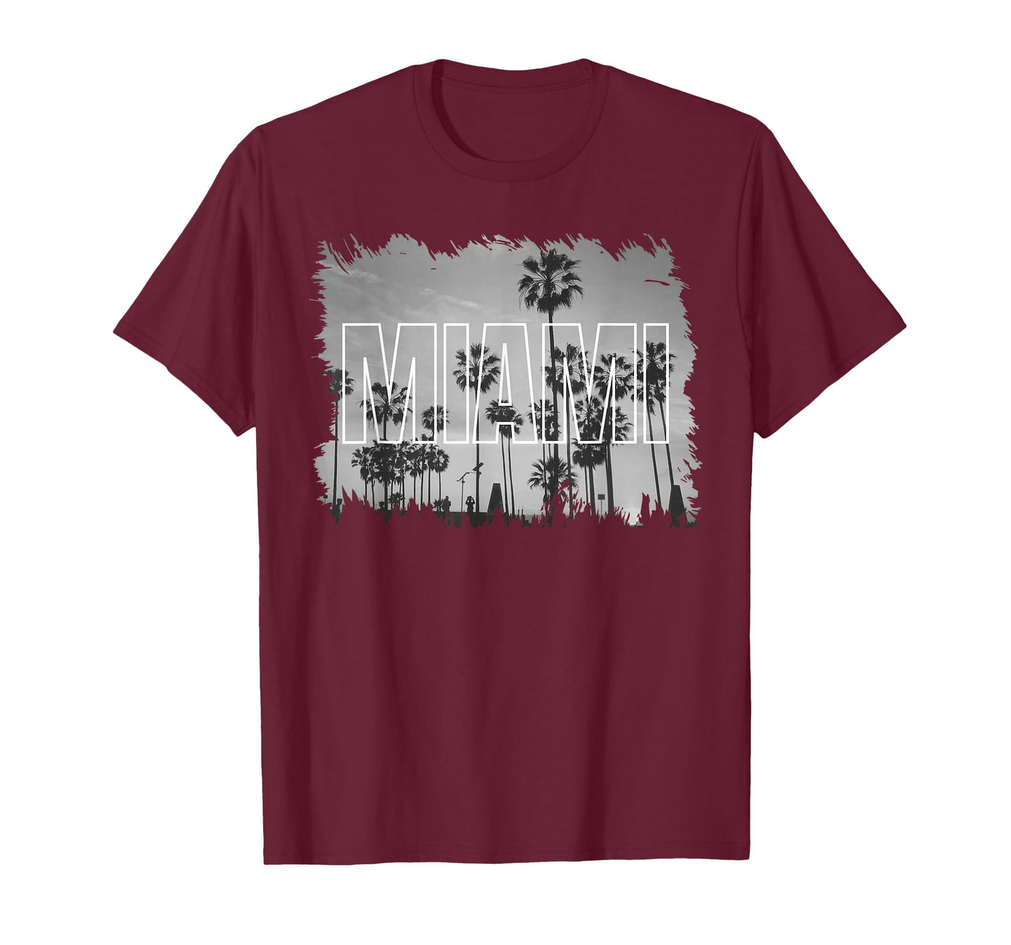 Vintage Miami Black and White Picture T-Shirt