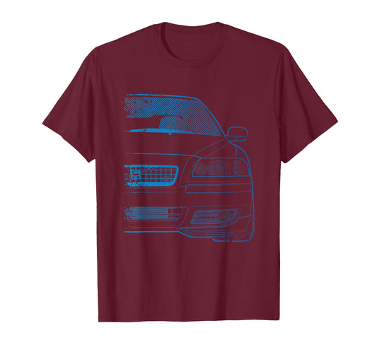 Classic Racing S60-R Turbo Blue Gradient Tshirt T-Shirt