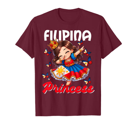 Filipina Princess Dabbing For Girls & Kids T-Shirt
