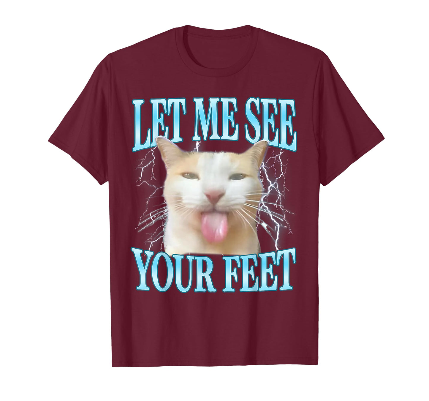 Your Feet Funny Offensive Silly Cat Meme Men Women Vintage T-Shirt