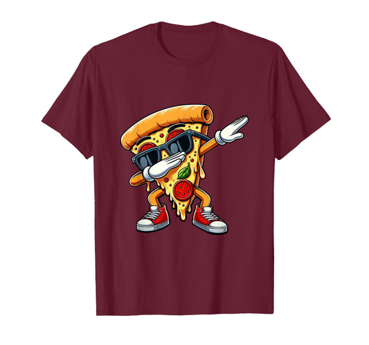 Dabbing Pizza Slice Dance Pizza Toddler Boy Dancing Foodie T-Shirt
