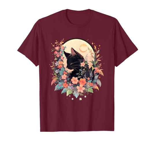 Cottagecore Kawaii Anime Cat Gifts Girls Womens Funny Cat T-Shirt
