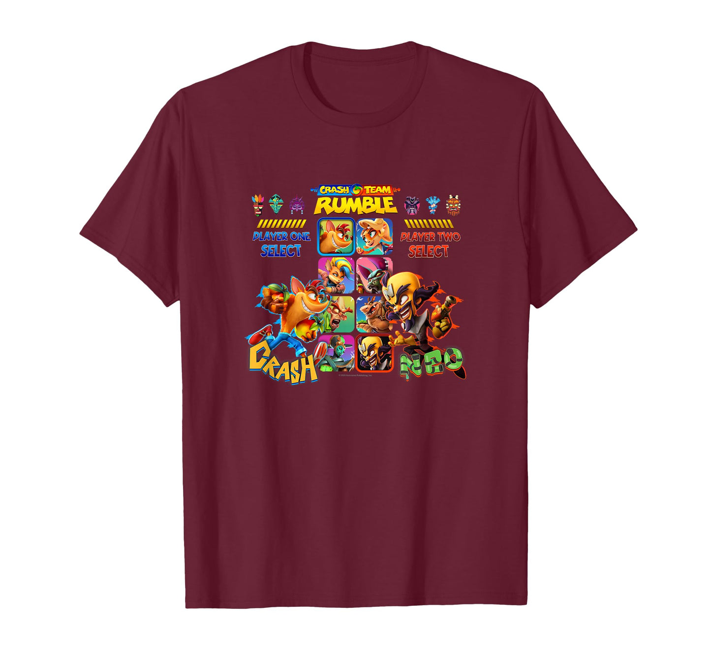 Crash Team Rumble Dr. Neo Cortex vs. Crash Game Screen Logo T-Shirt