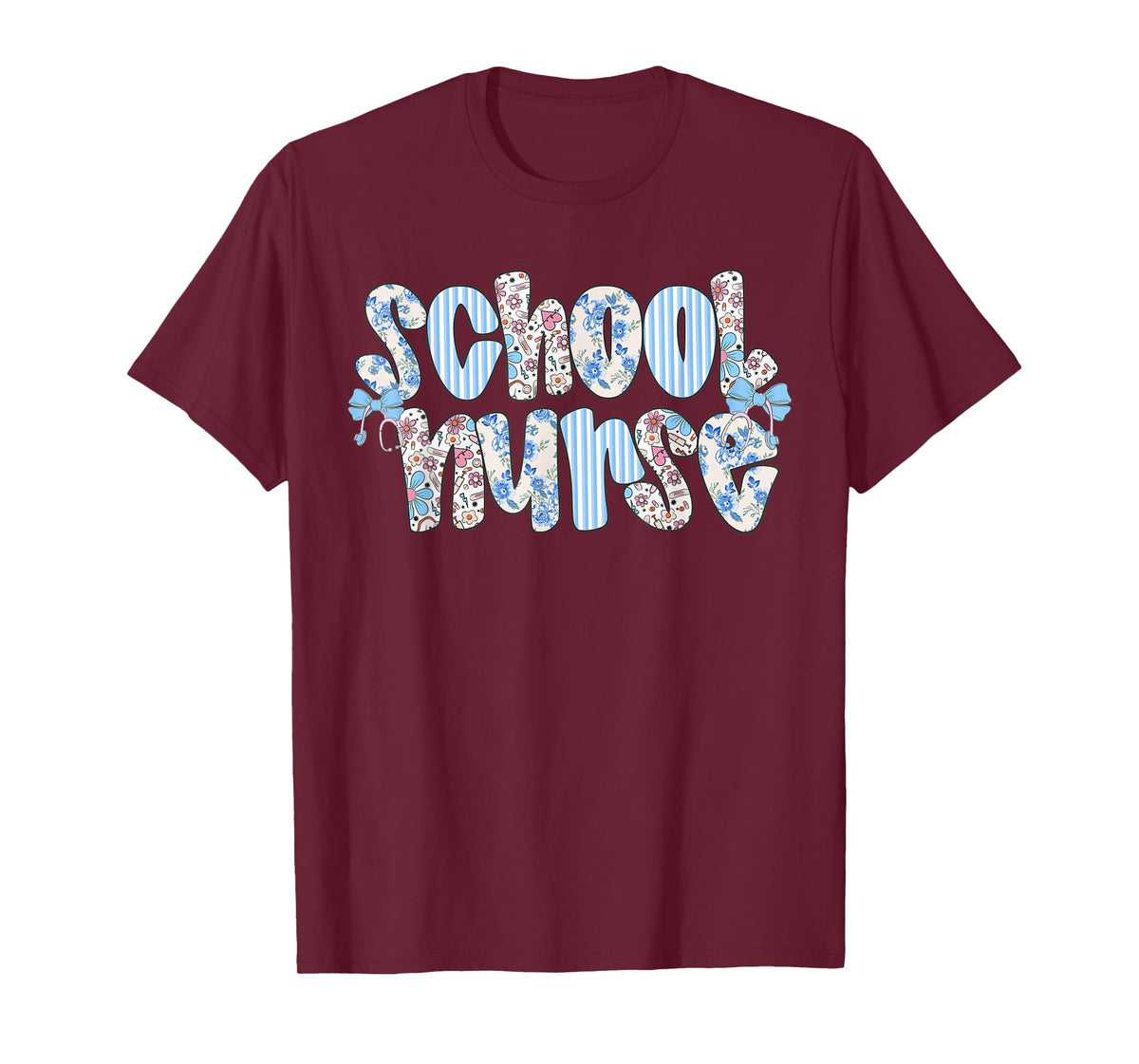 School Nurse Floral Nursing School Nurse Day Nurse Life T-Shirt