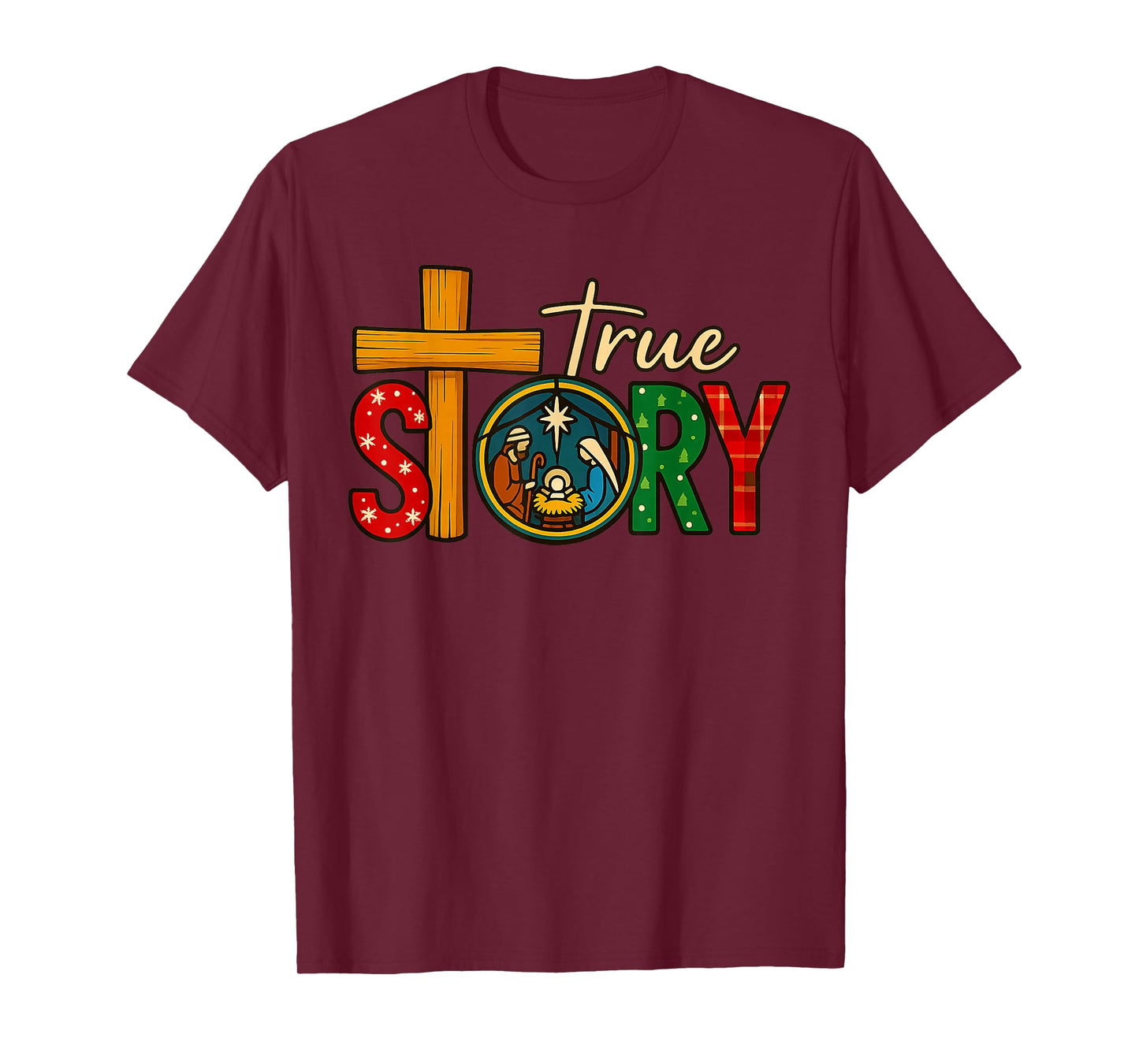 True Story of Jesus Birth Christmas Nativity Christmas T-Shirt