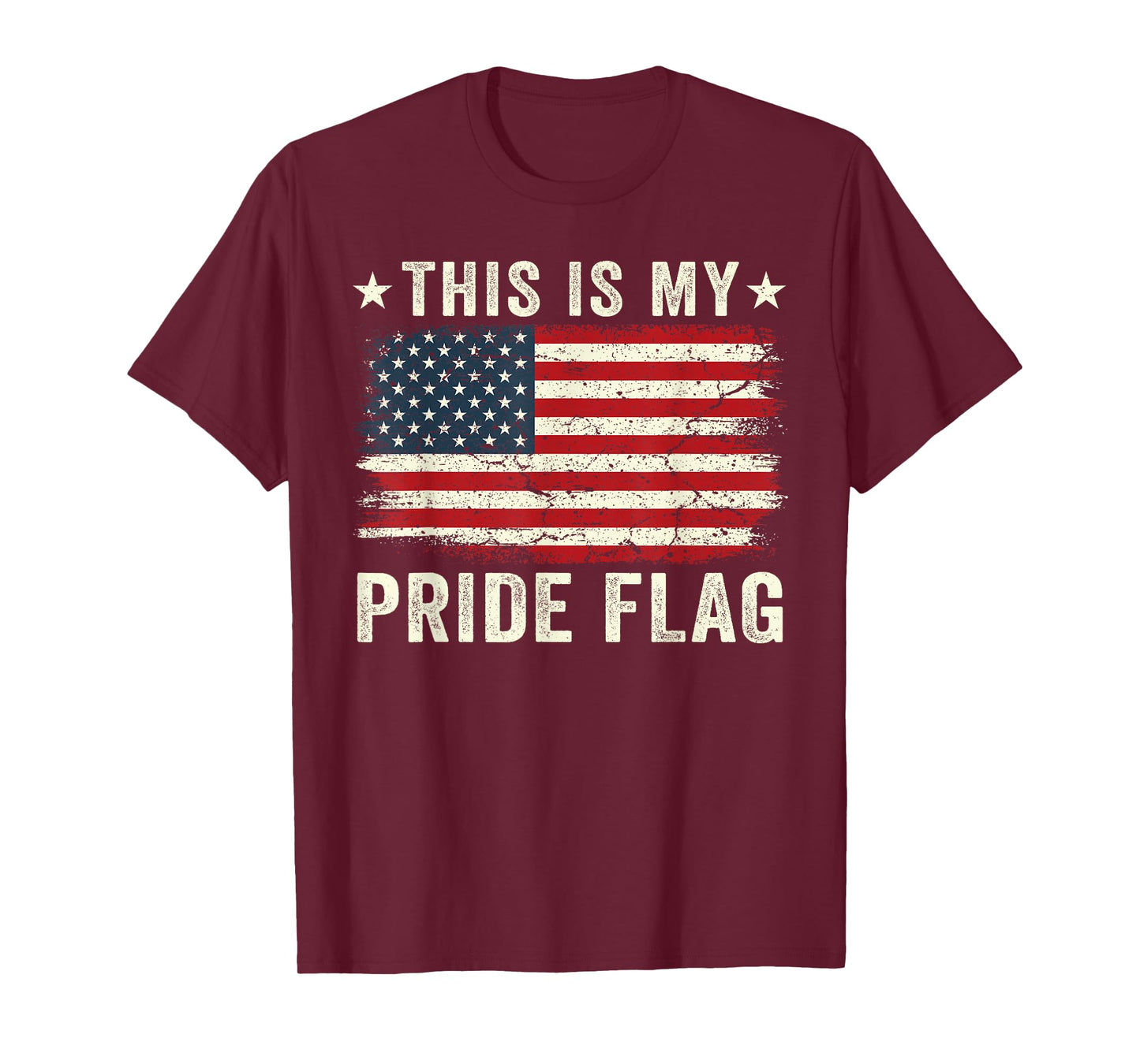 This is My Pride Flag USA American 4th of July Patriotic T-Shirt
