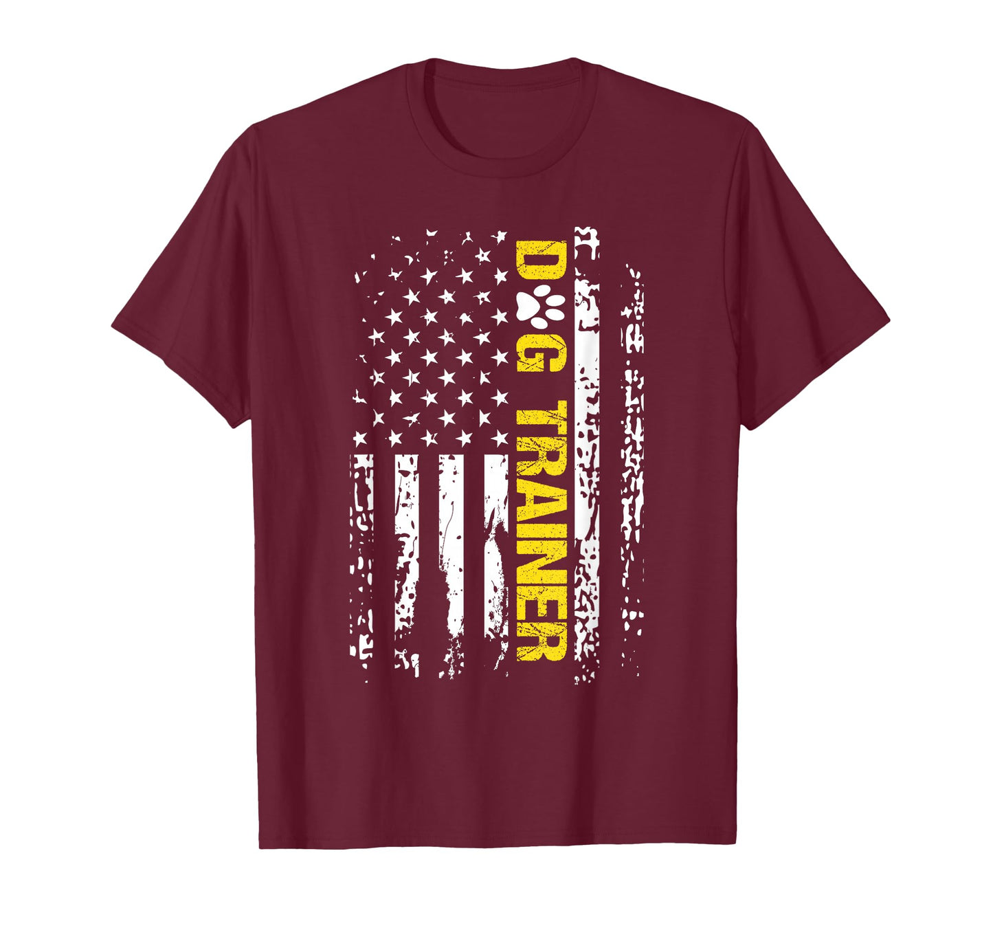 Dog Trainer Shirt American Flag Patriotic Dog Trainer Gift T-Shirt