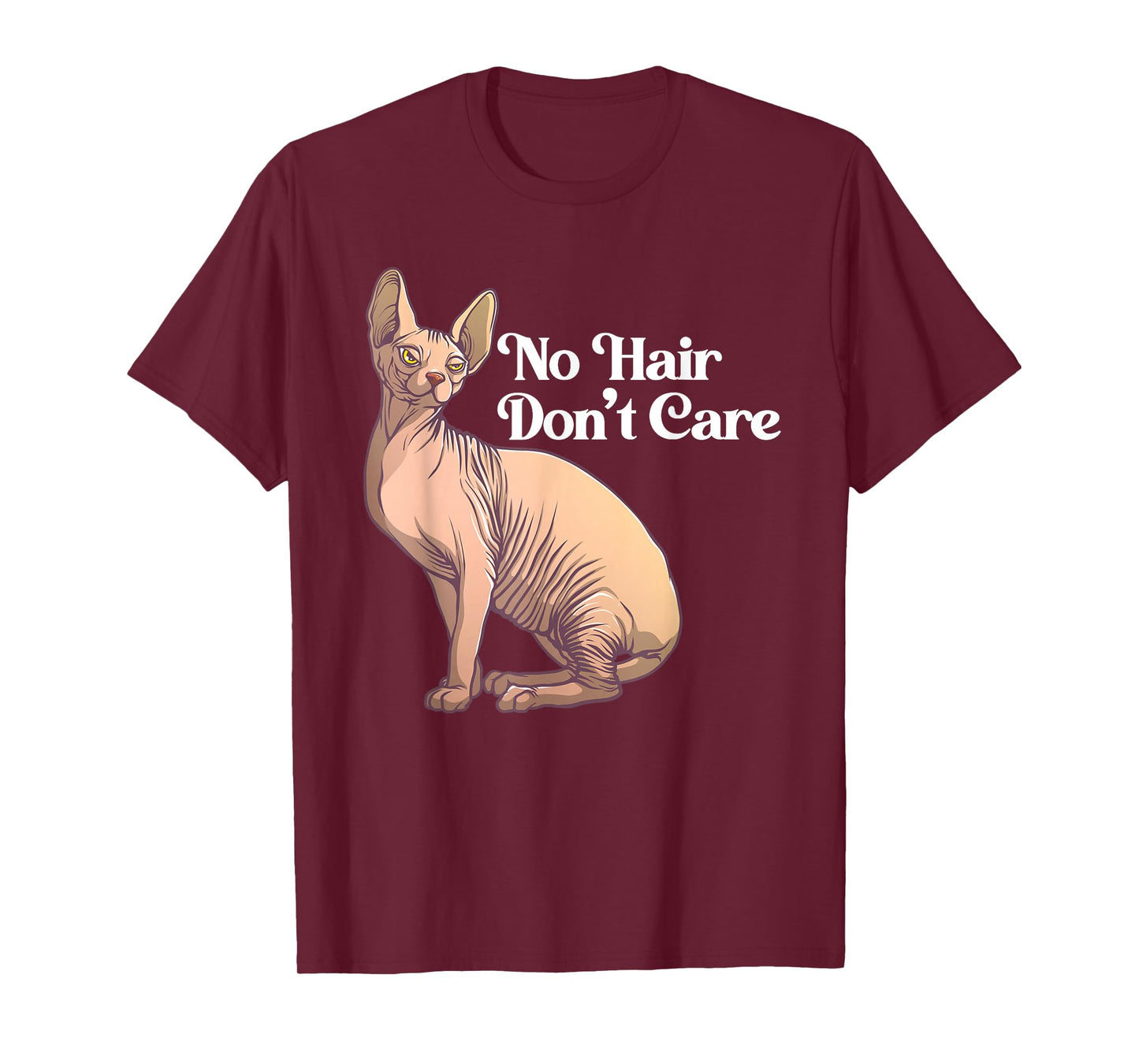 Funny Sphynx Cat Art For Men Women Hairless Cat Lover Pet T-Shirt