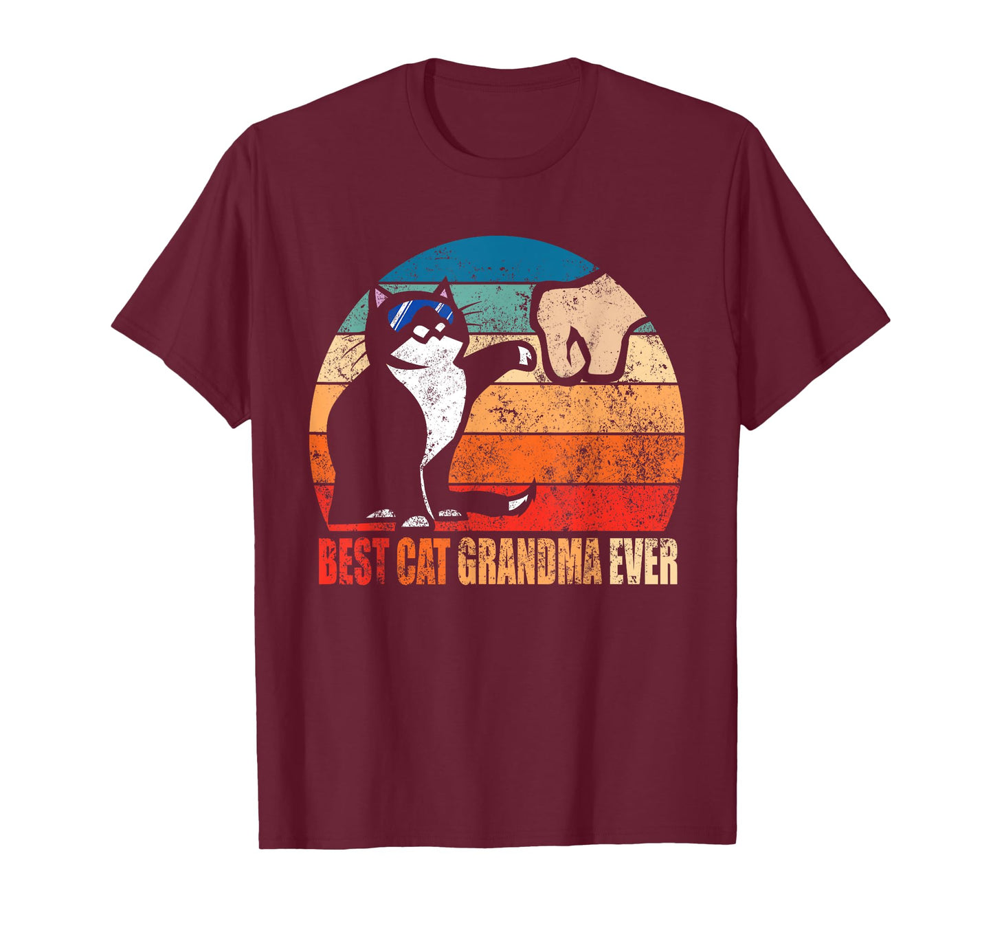 Best Cat Grandma Ever Fist Bump Funny Nana Gift Men Women T-Shirt