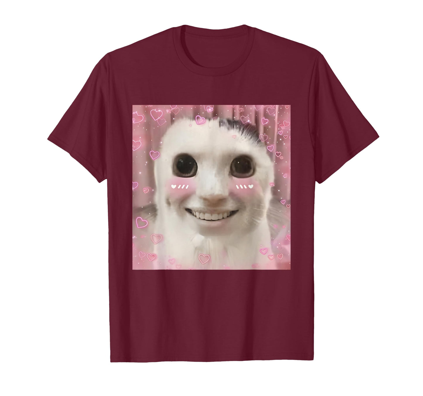 Goofy Ahh Cat Meme Dank Cursed Weirdcore Cringey Banana Cat T-Shirt