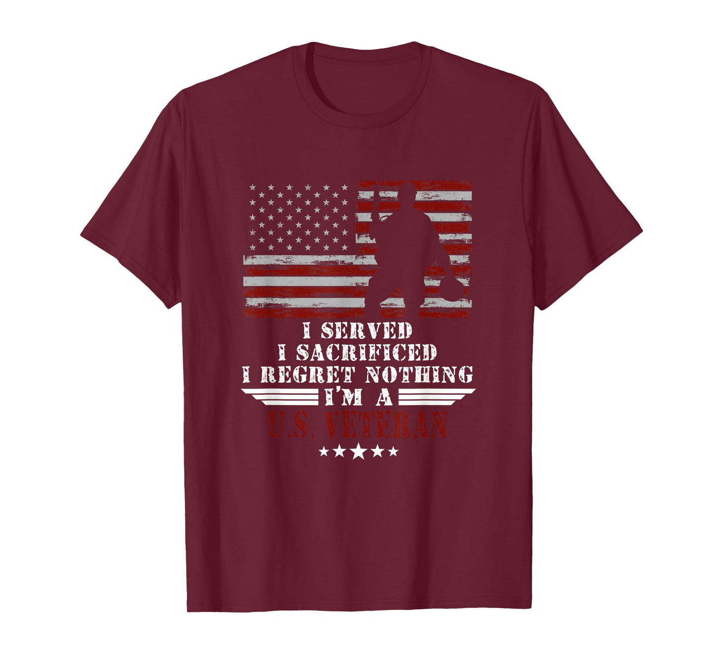 I Served I Sacrificed I Dont Regret Veterans Day US Veteran T-Shirt