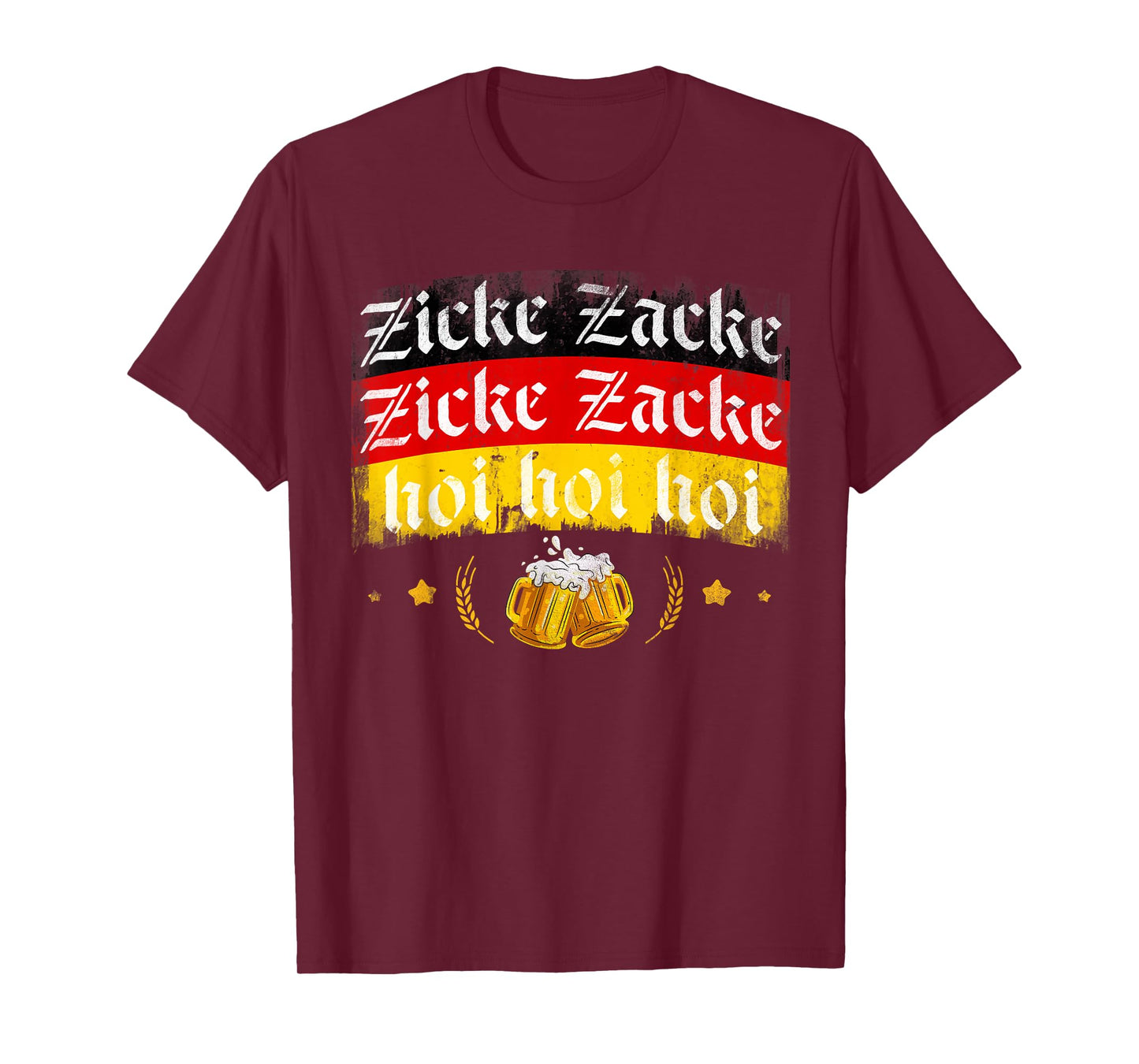 Zicke Zacke Hoi Oktoberfest German Flag Party Funny T-Shirt