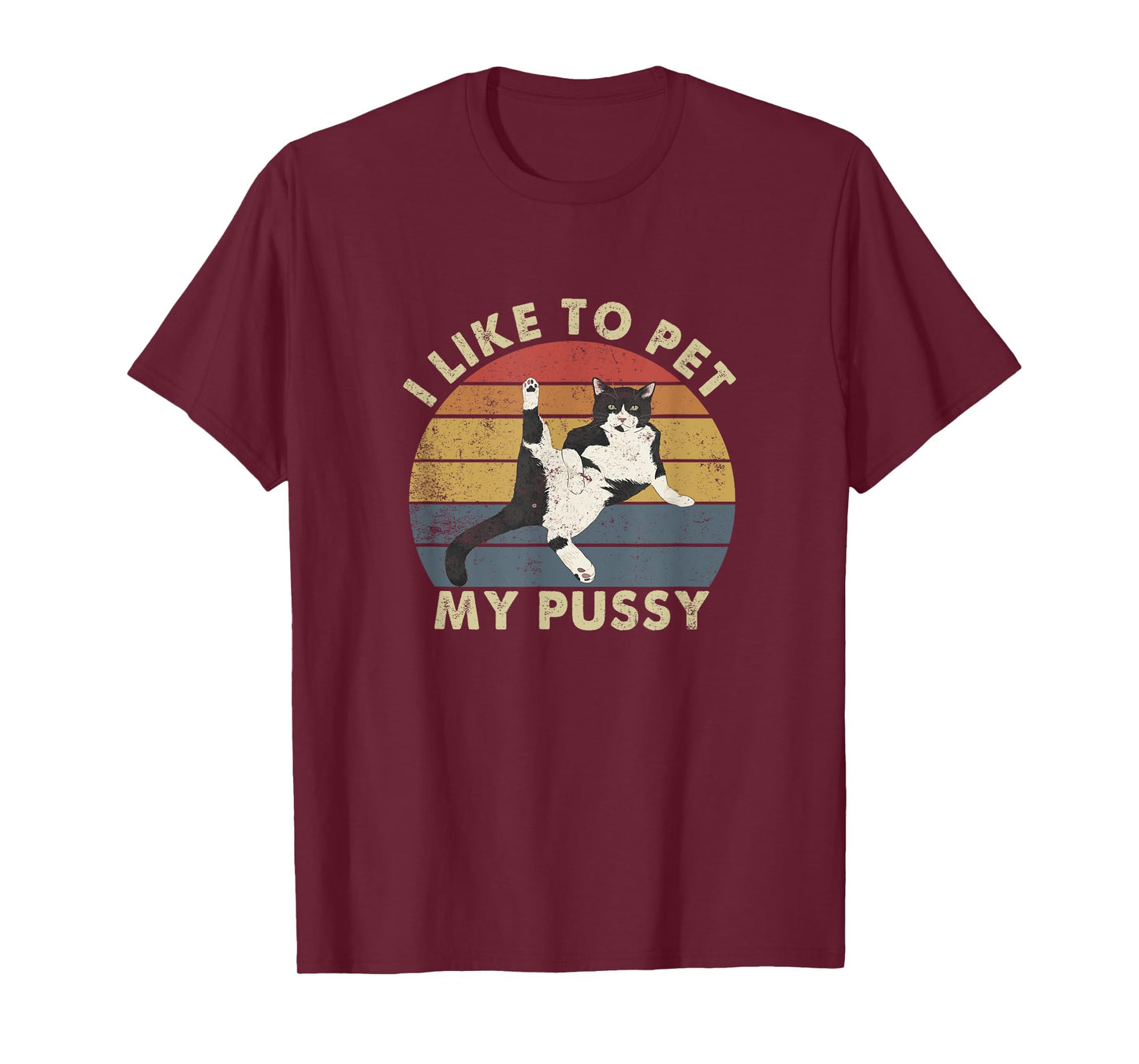 Like To Pet My Pussy Naughty Adult Cat Humor Saying T-Shirt