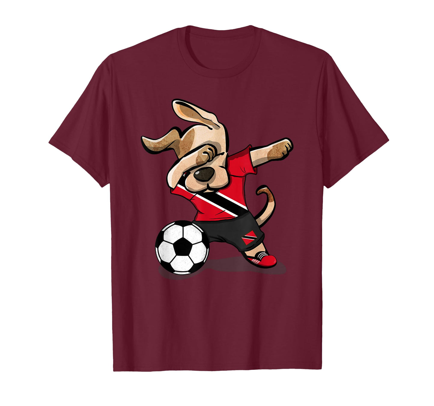 Dabbing Dog Trinidad and Tobago Soccer Jersey Football Lover T-Shirt