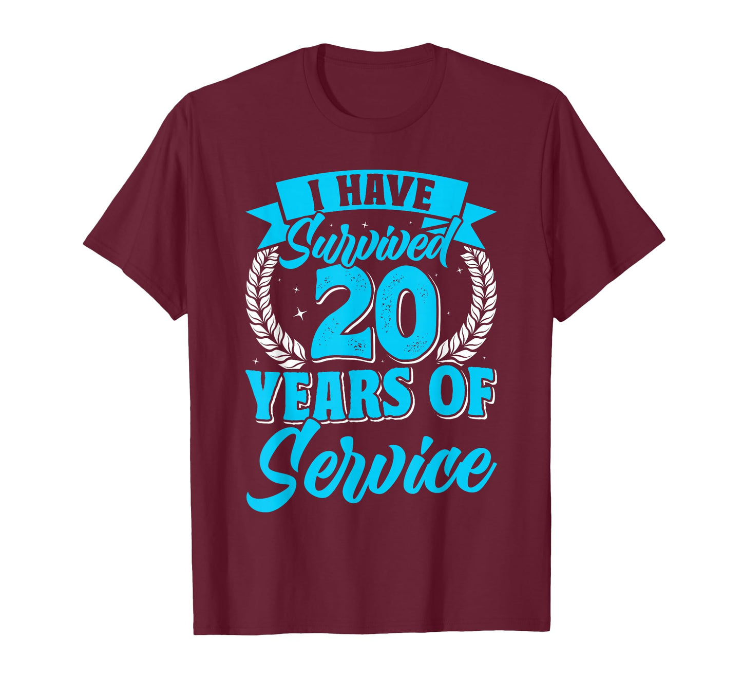 Anniversary Survived 20 Years of Service Employees T-Shirt