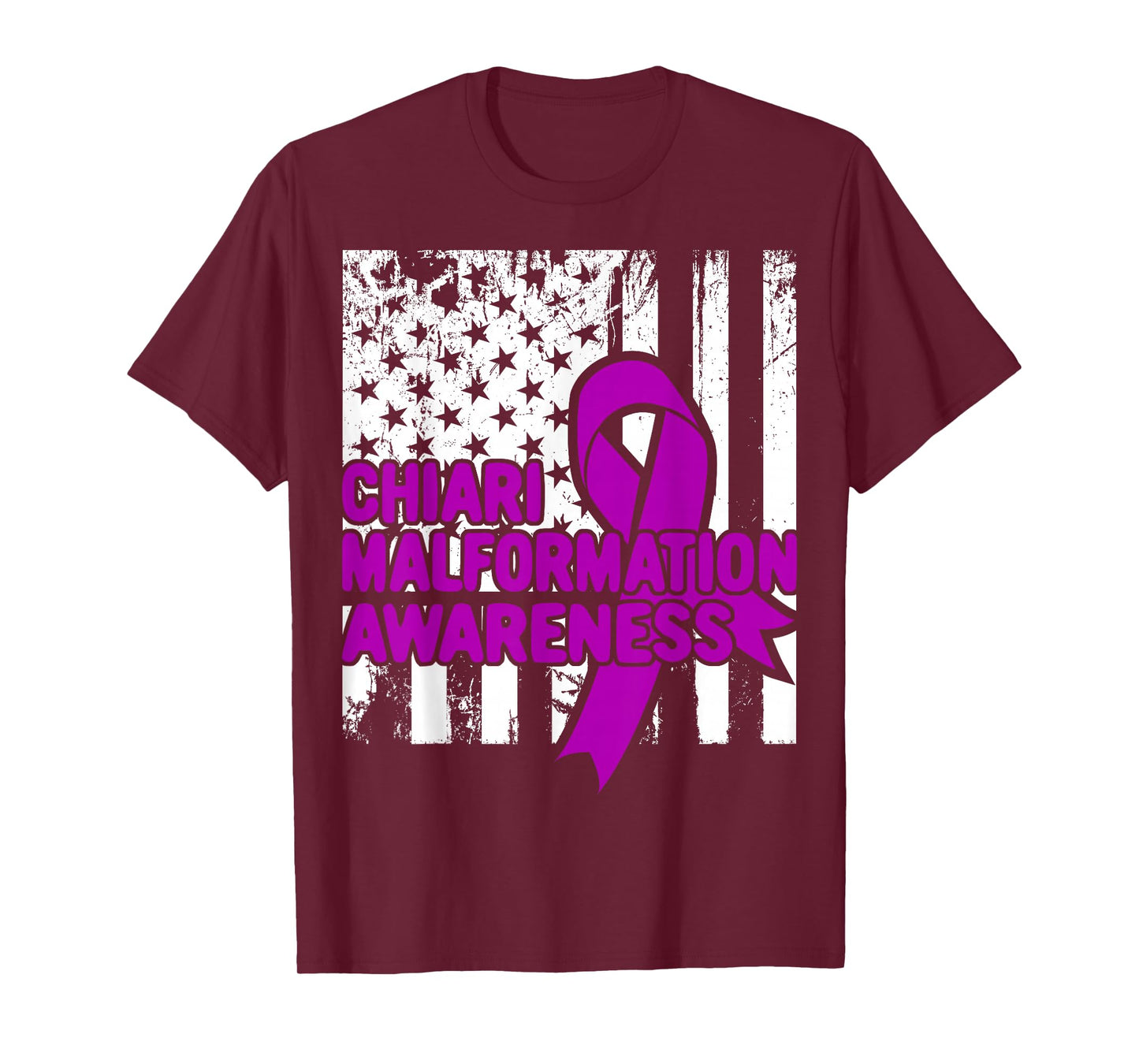 American Flag Shirt - Chiari Malformation Awareness TShirt T-Shirt