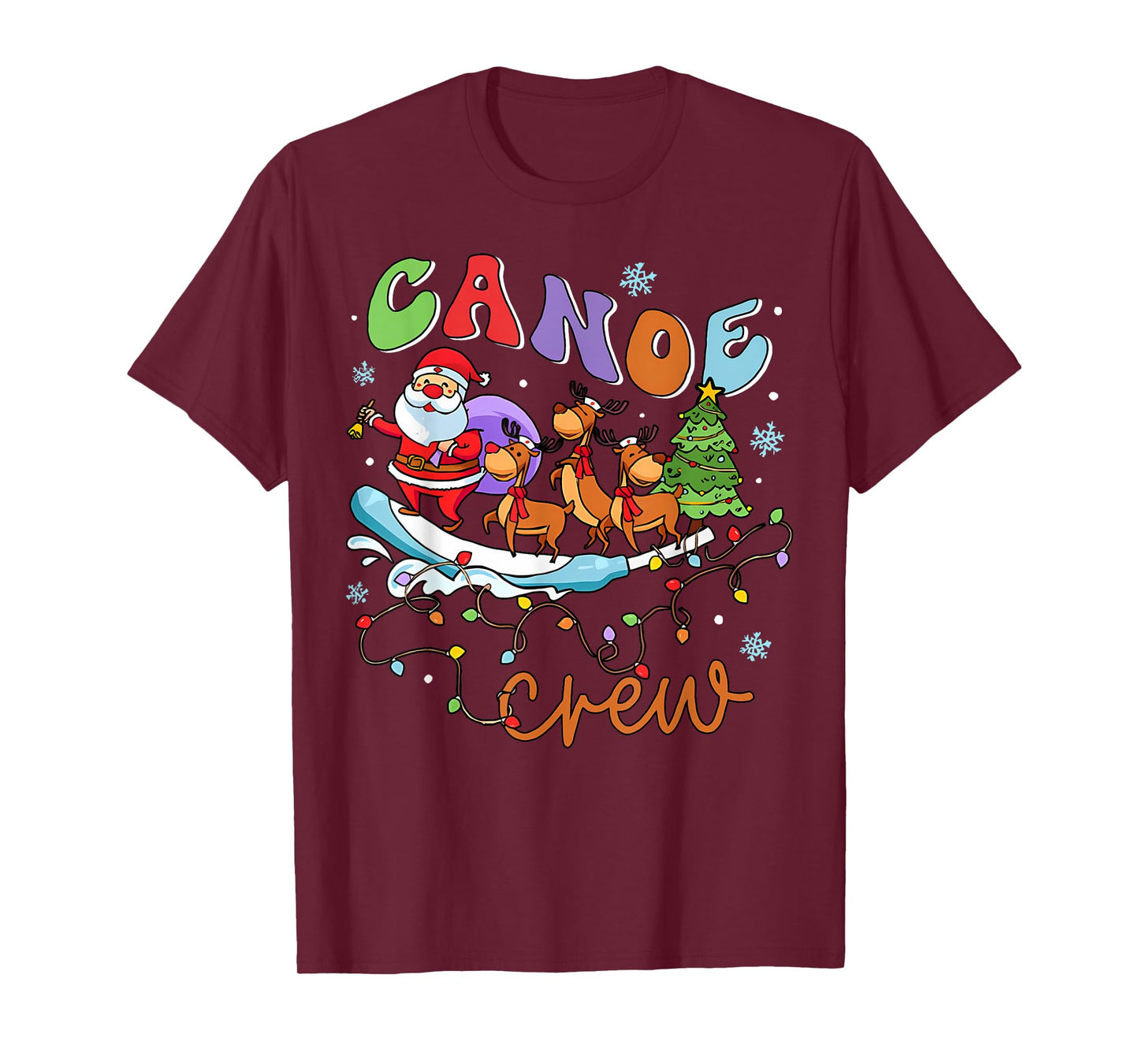 Christmas ICU Nurse Cooter Canoe Crew Critical Care ER ED RN T-Shirt